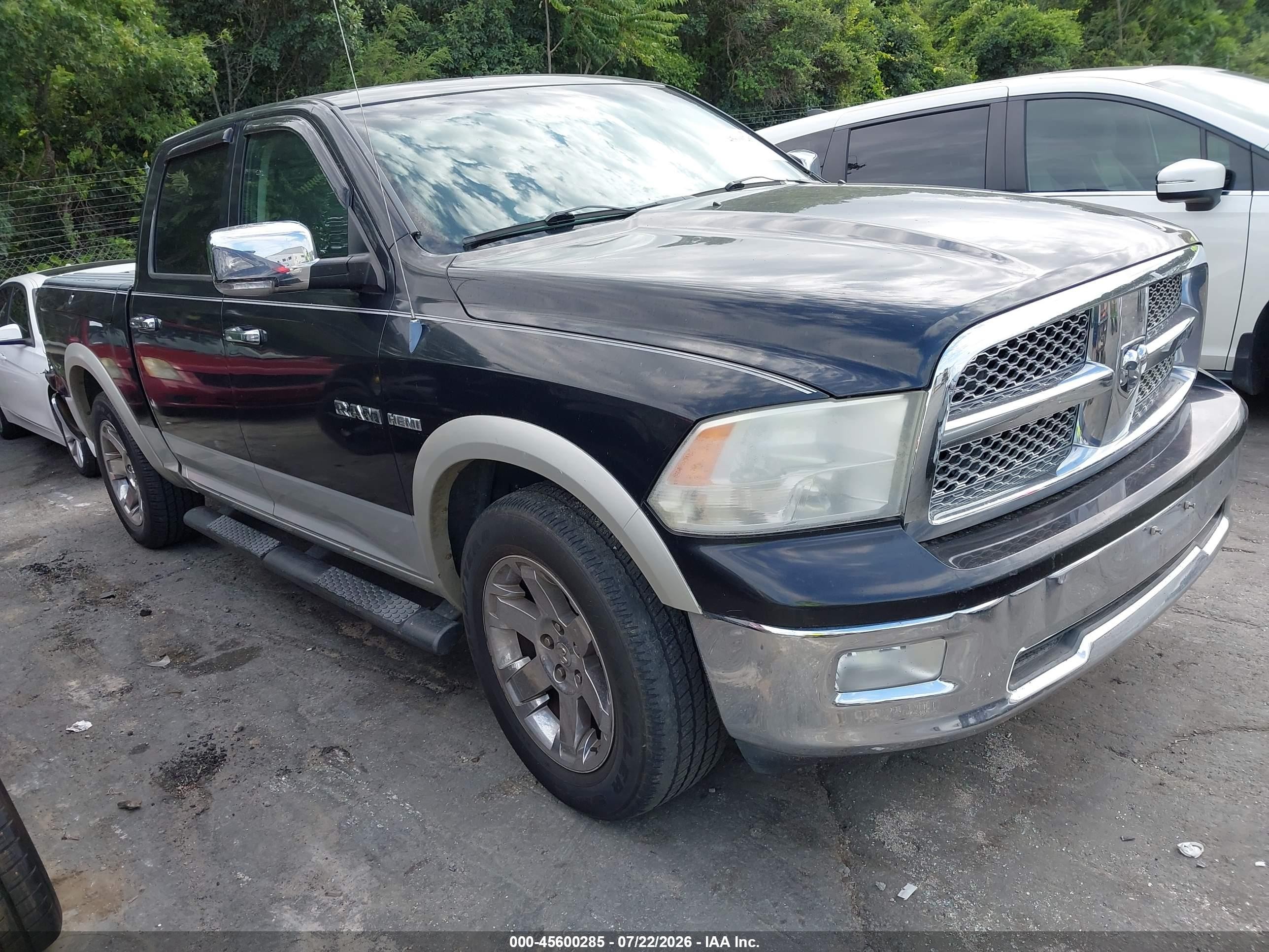 2009 Dodge Ram 1500 Laramie Black vin: 1D3HB13T89J530739