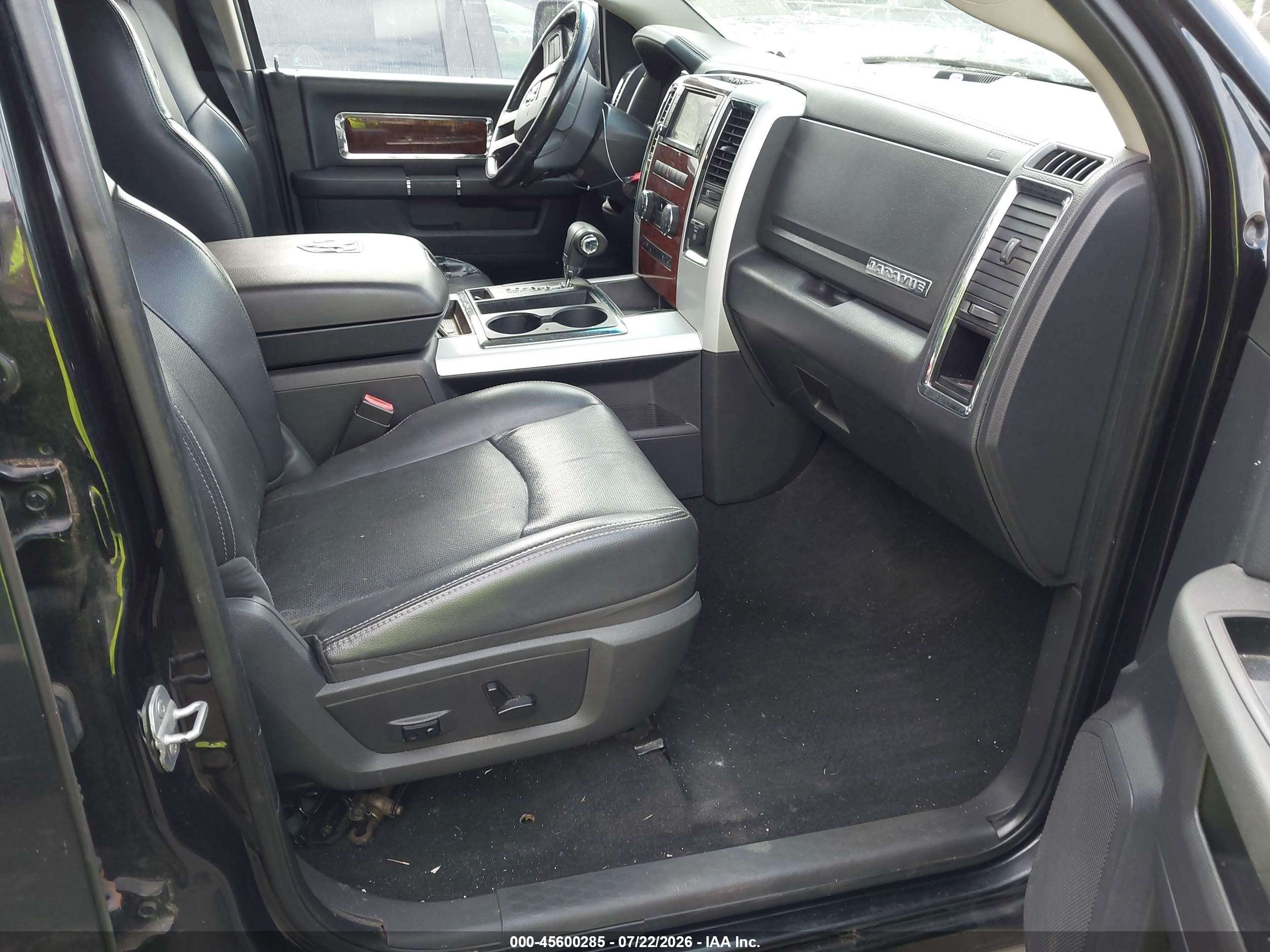 2009 Dodge Ram 1500 Laramie Black vin: 1D3HB13T89J530739