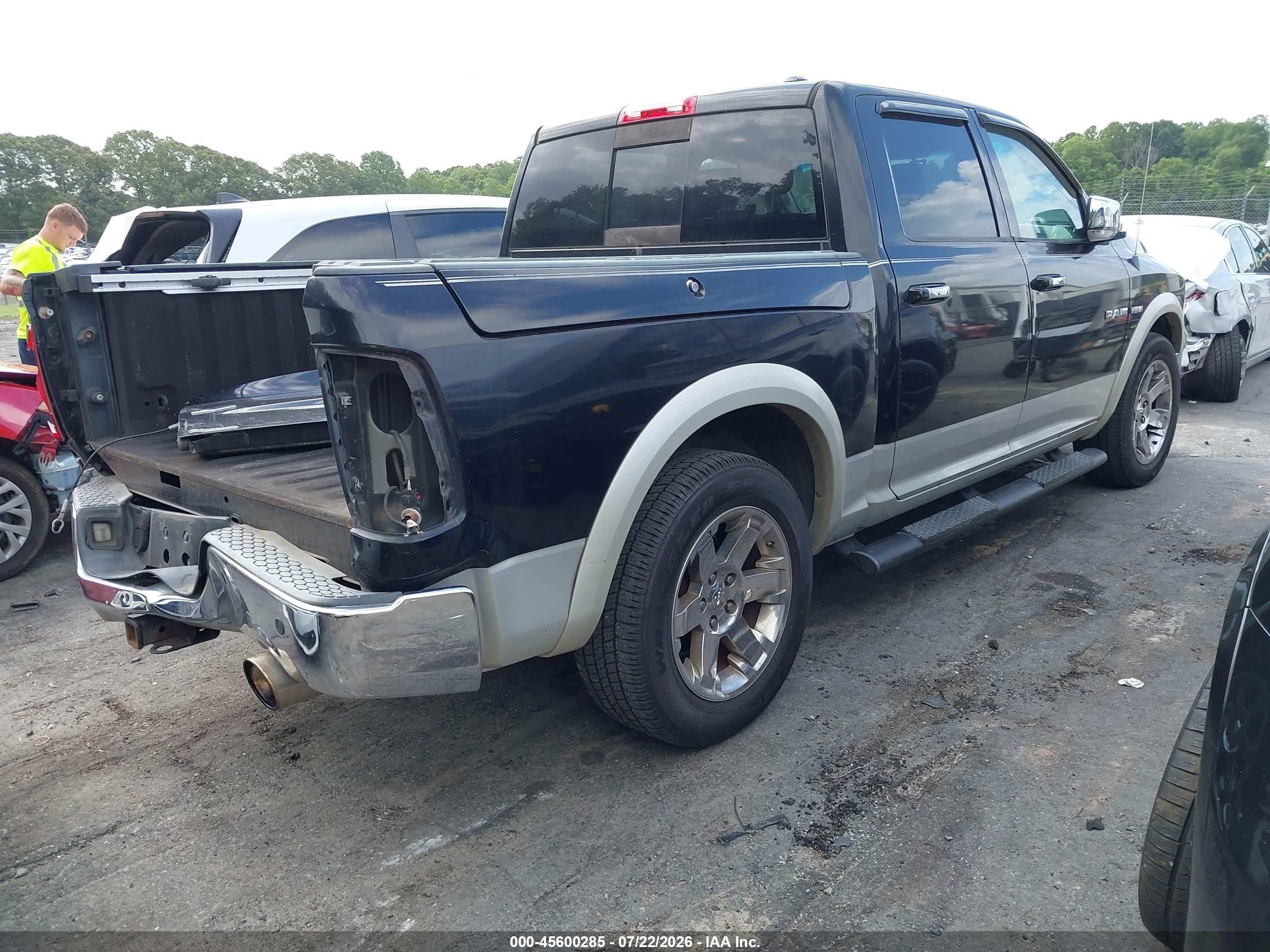 2009 Dodge Ram 1500 Laramie Black vin: 1D3HB13T89J530739