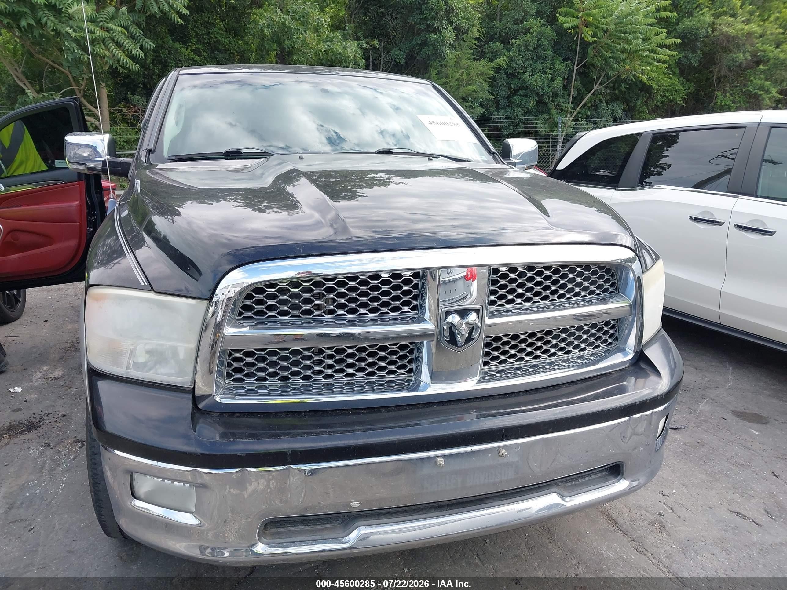 2009 Dodge Ram 1500 Laramie Black vin: 1D3HB13T89J530739