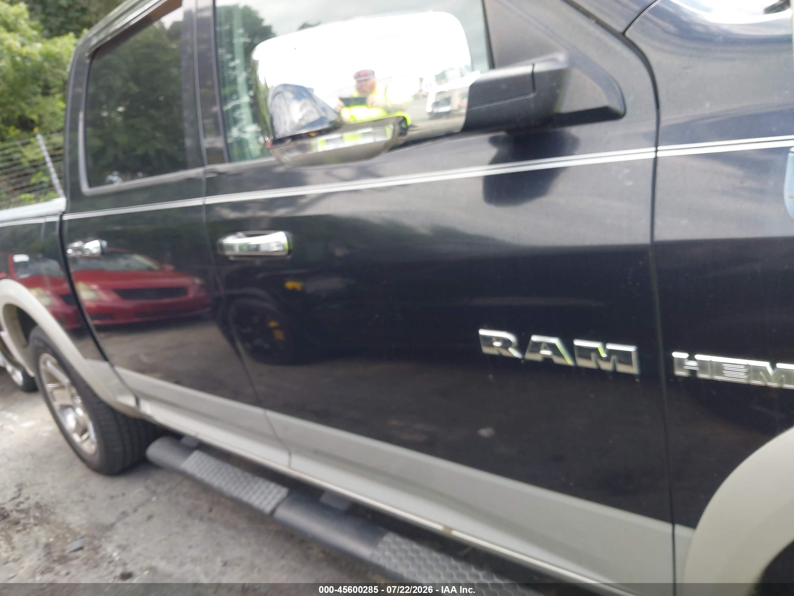 2009 Dodge Ram 1500 Laramie Black vin: 1D3HB13T89J530739