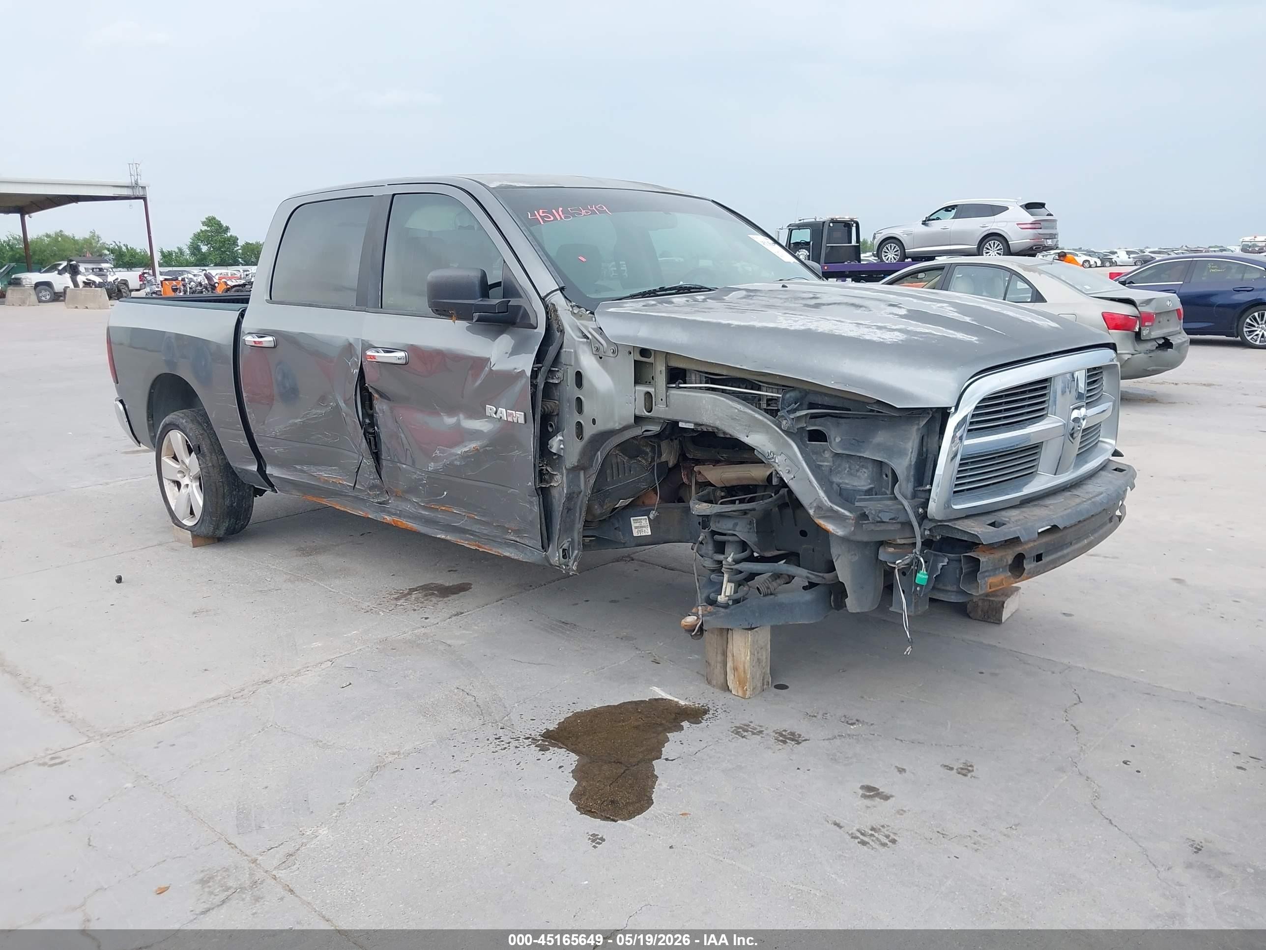 2009 Dodge Ram 1500 Slt/sport/trx Gray vin: 1D3HB13TX9S701016