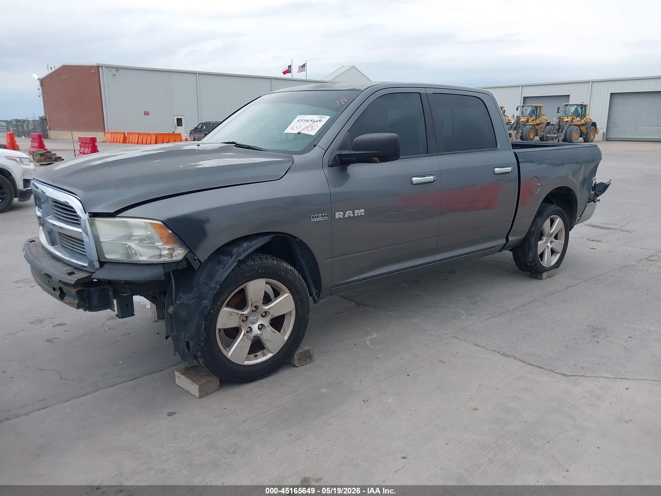2009 Dodge Ram 1500 Slt/sport/trx Gray vin: 1D3HB13TX9S701016