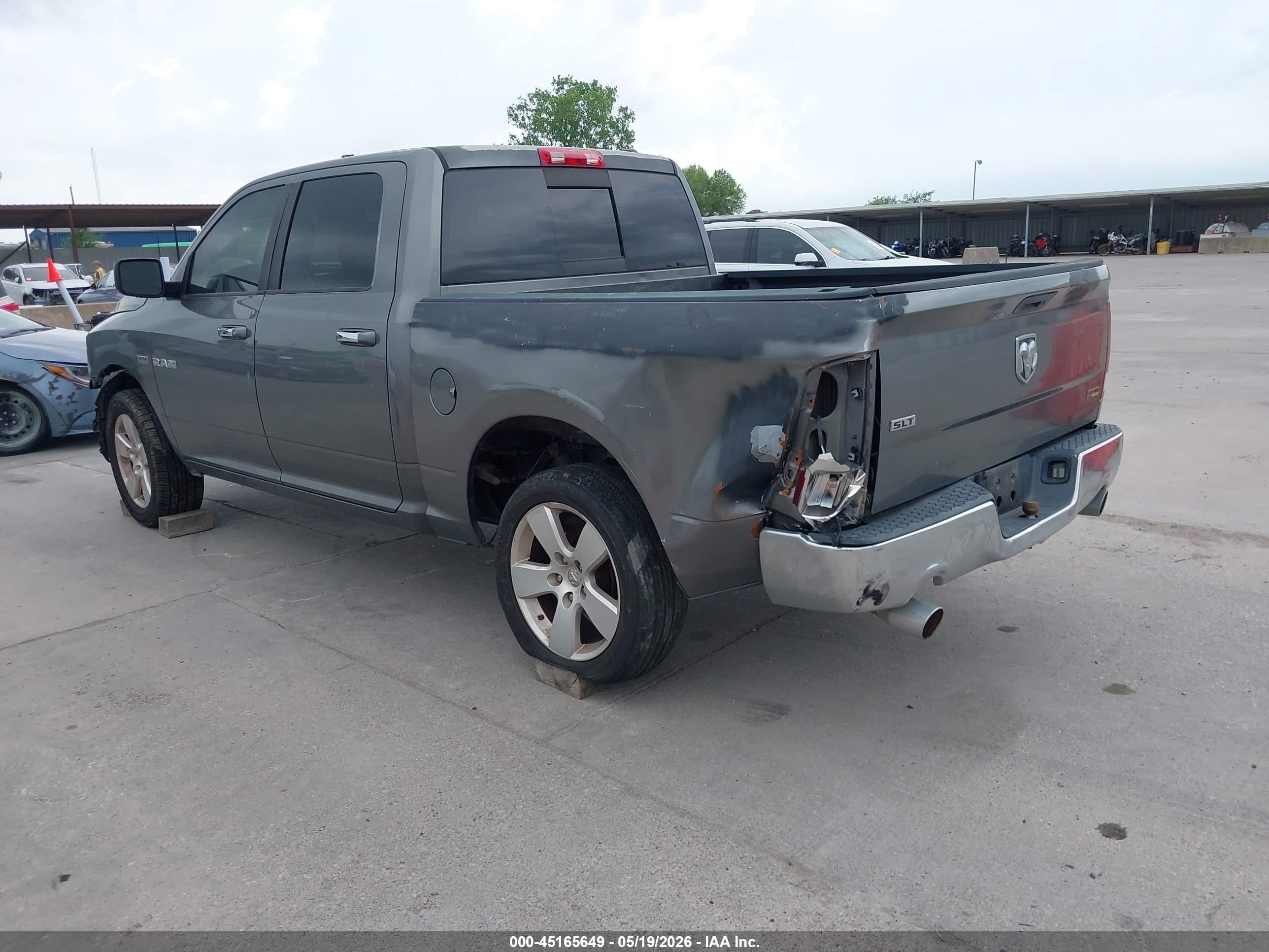 2009 Dodge Ram 1500 Slt/sport/trx Gray vin: 1D3HB13TX9S701016