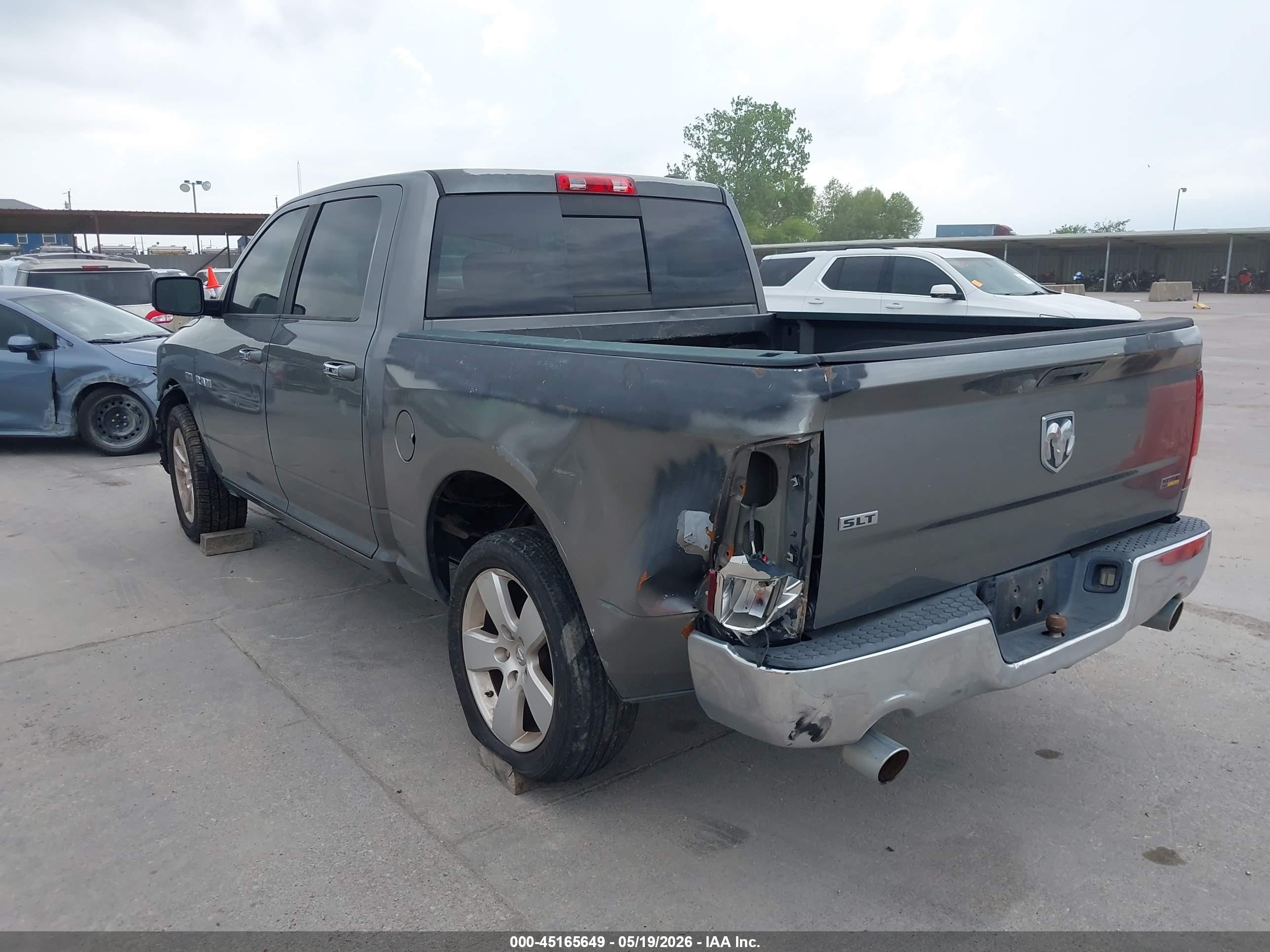 2009 Dodge Ram 1500 Slt/sport/trx Gray vin: 1D3HB13TX9S701016