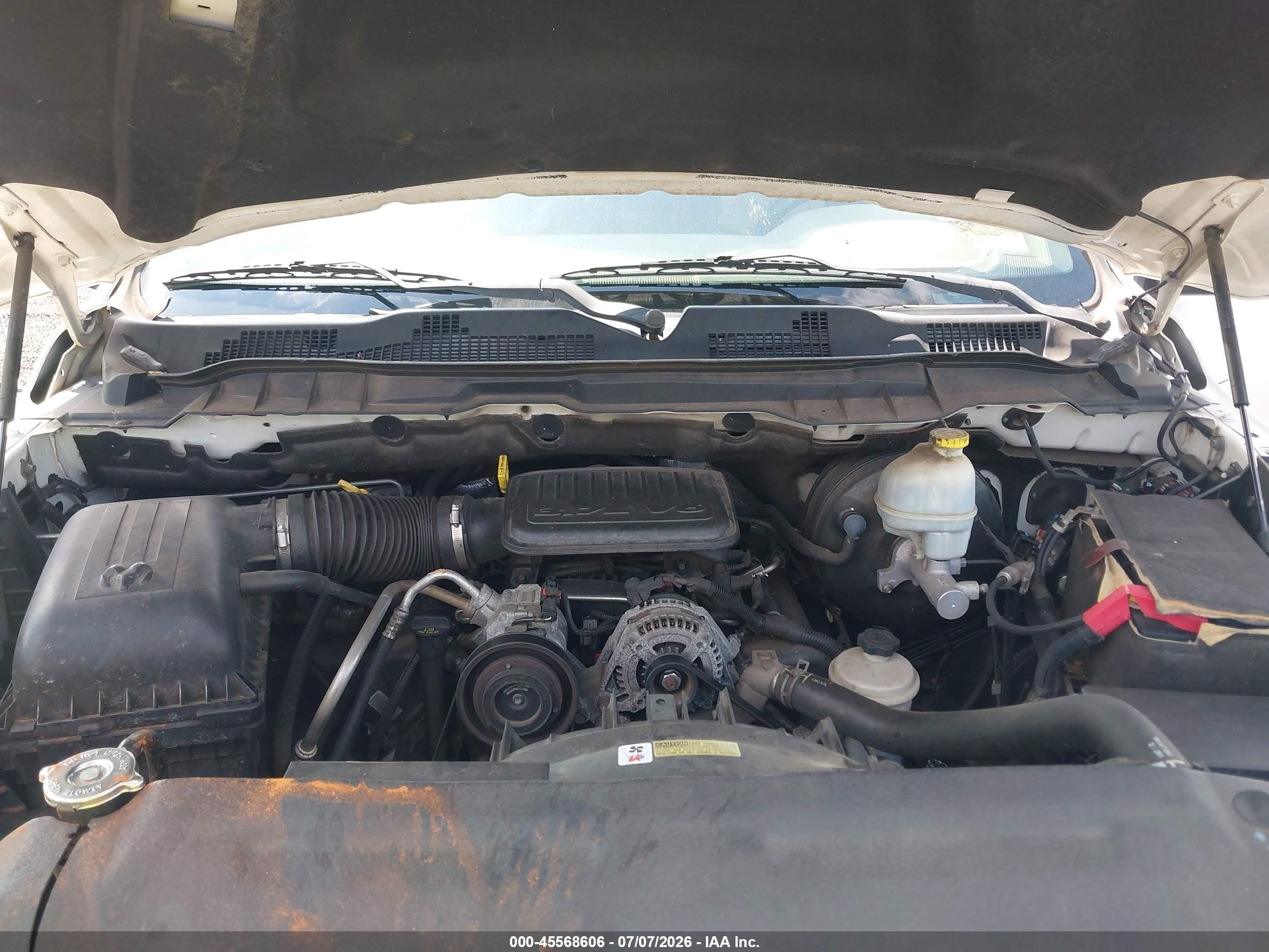 2009 Dodge Ram 1500 St White vin: 1D3HB16K59J509706