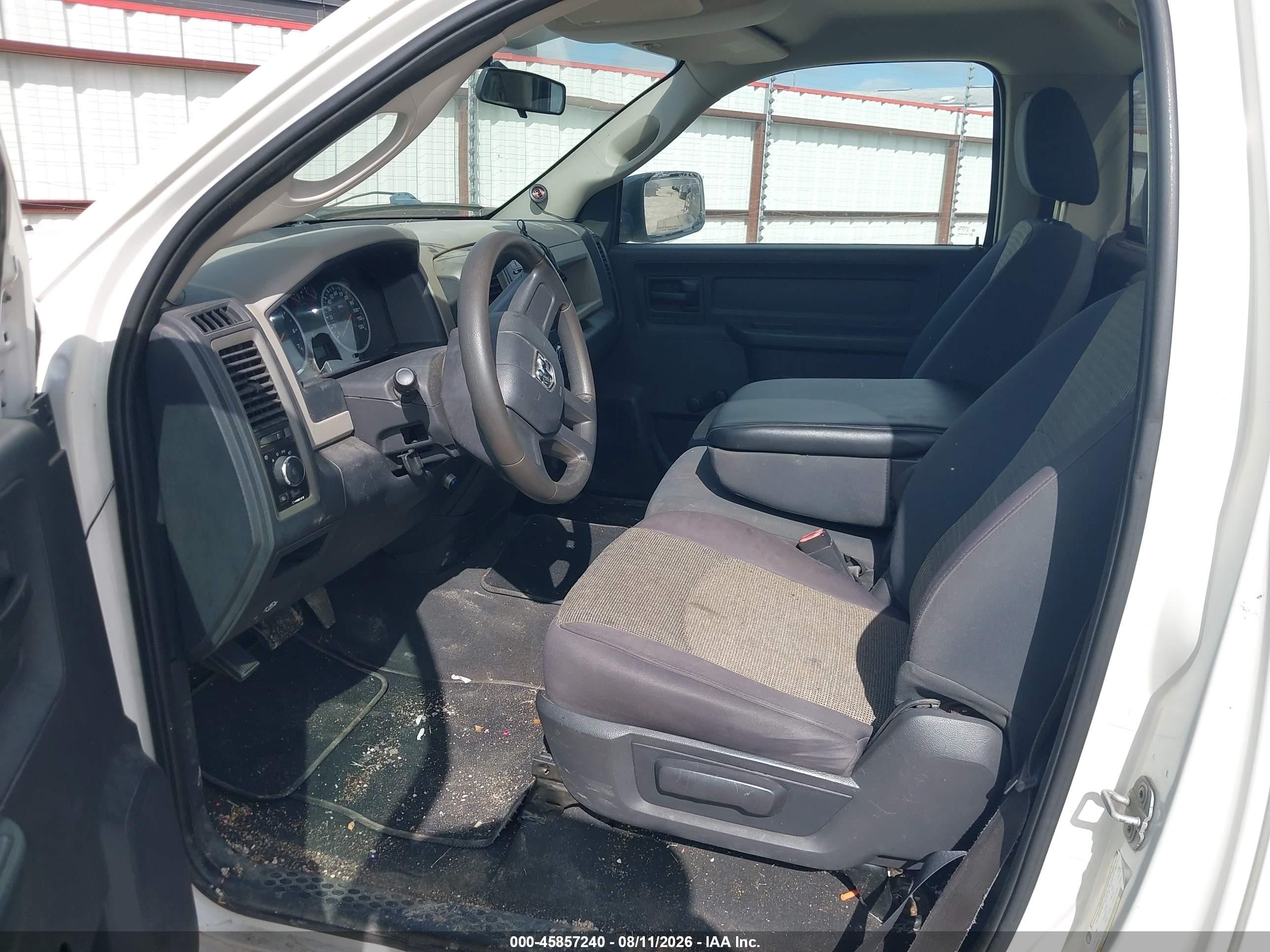 2009 Dodge Ram 1500 St White vin: 1D3HB16K99J502449