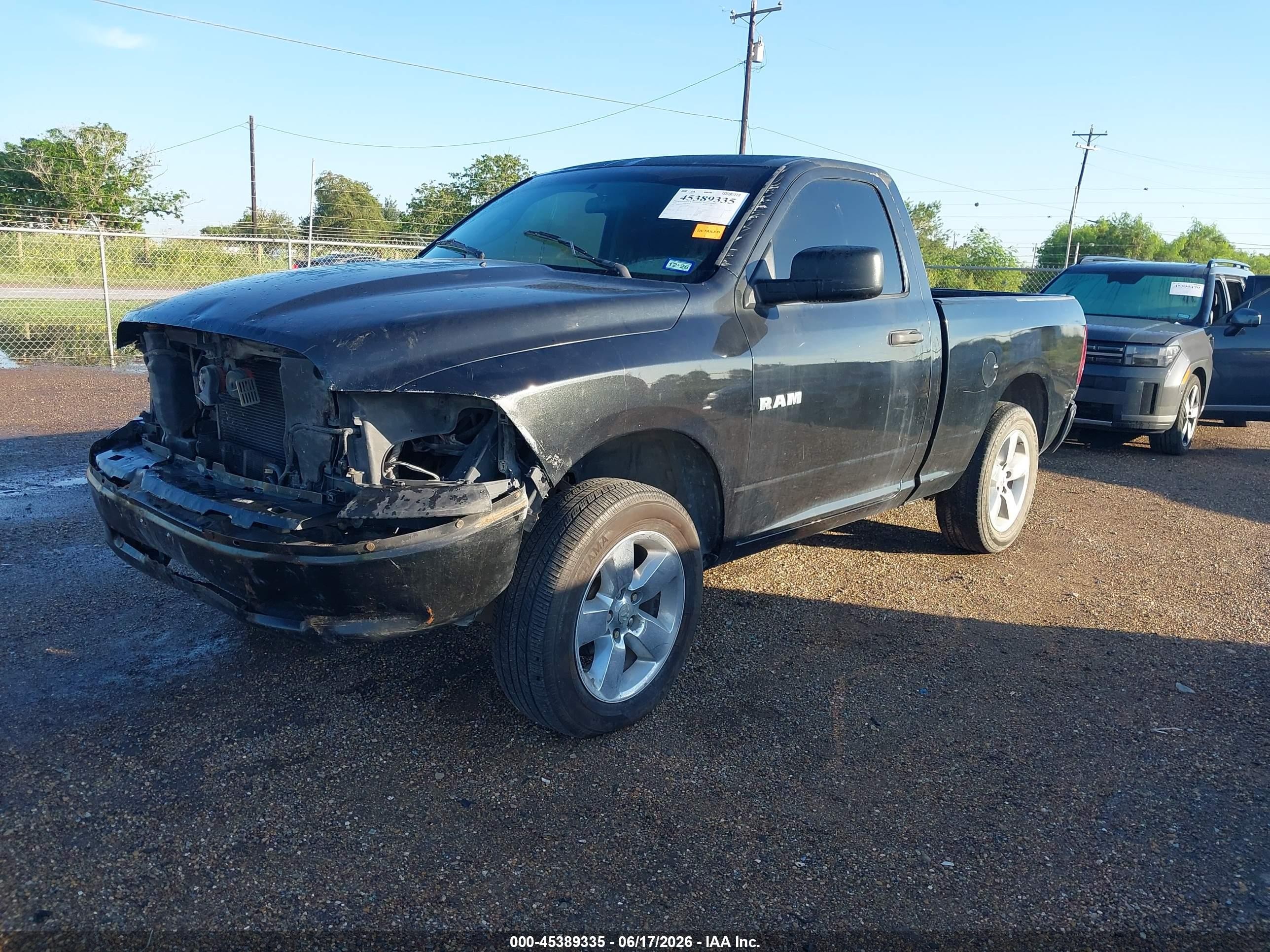 2009 Dodge Ram 1500 St Black vin: 1D3HB16KX9J519812