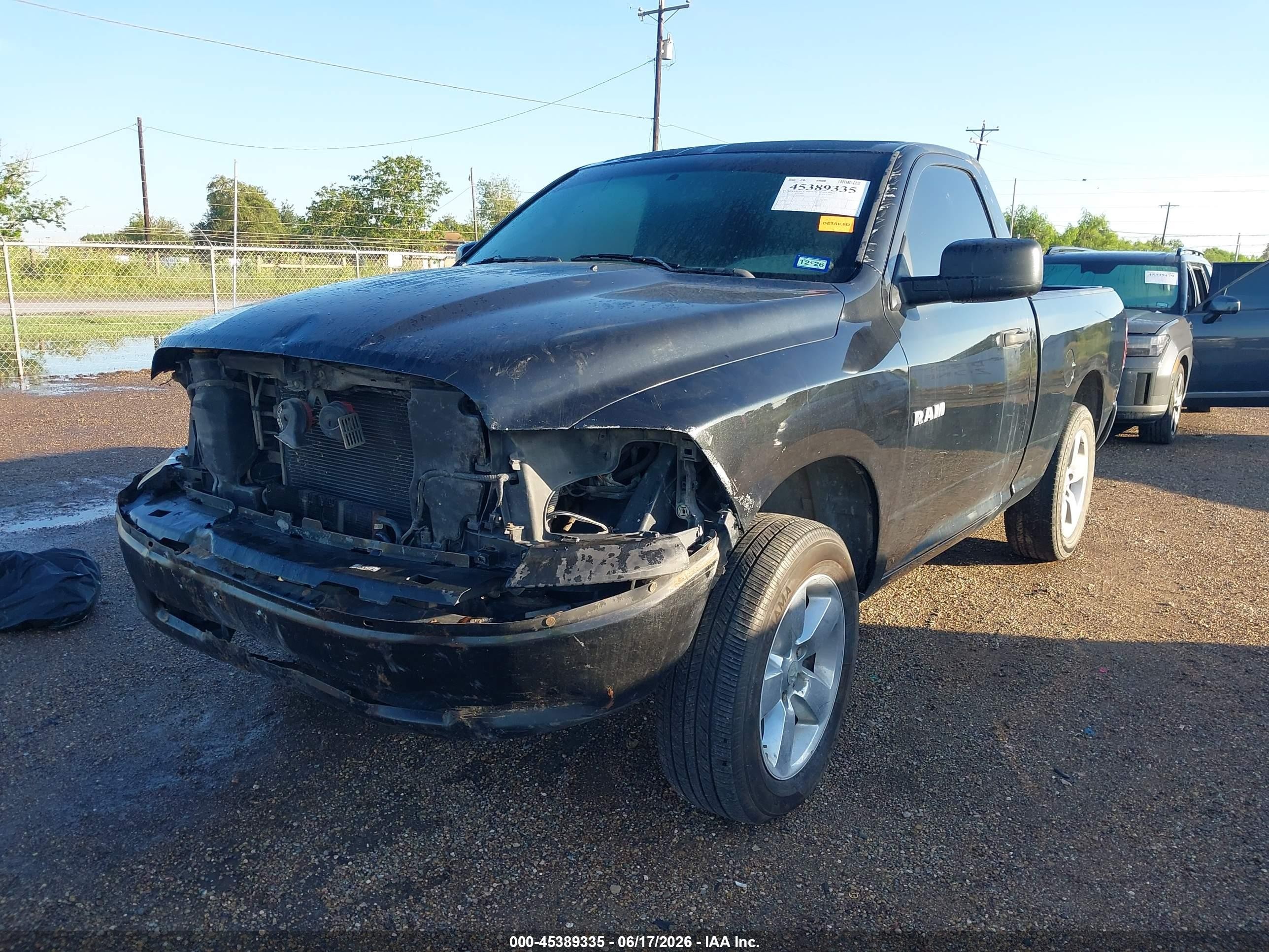 2009 Dodge Ram 1500 St Black vin: 1D3HB16KX9J519812