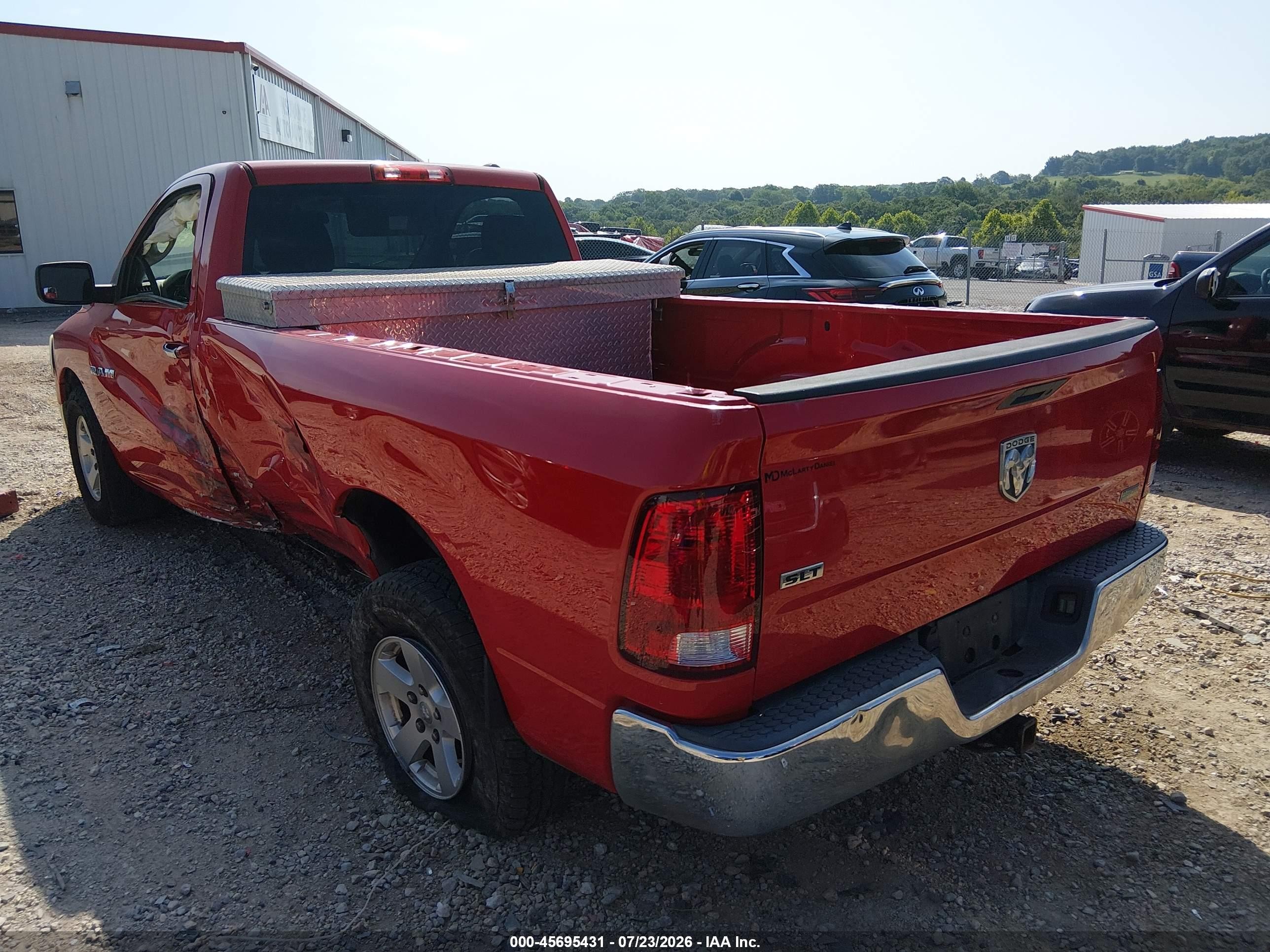 2009 Dodge Ram 1500 Slt/trx Red vin: 1D3HB16P89J523059