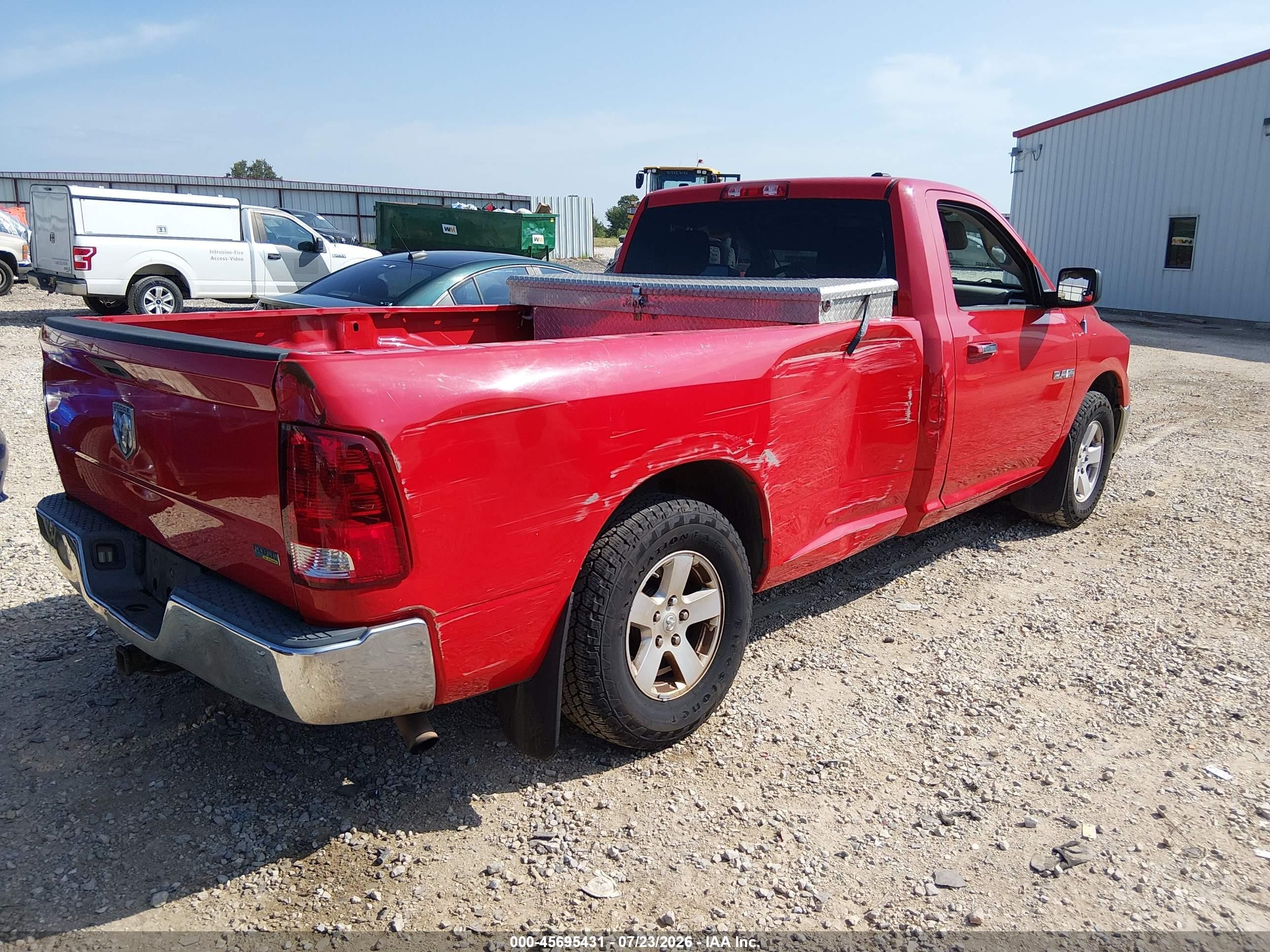 2009 Dodge Ram 1500 Slt/trx Red vin: 1D3HB16P89J523059