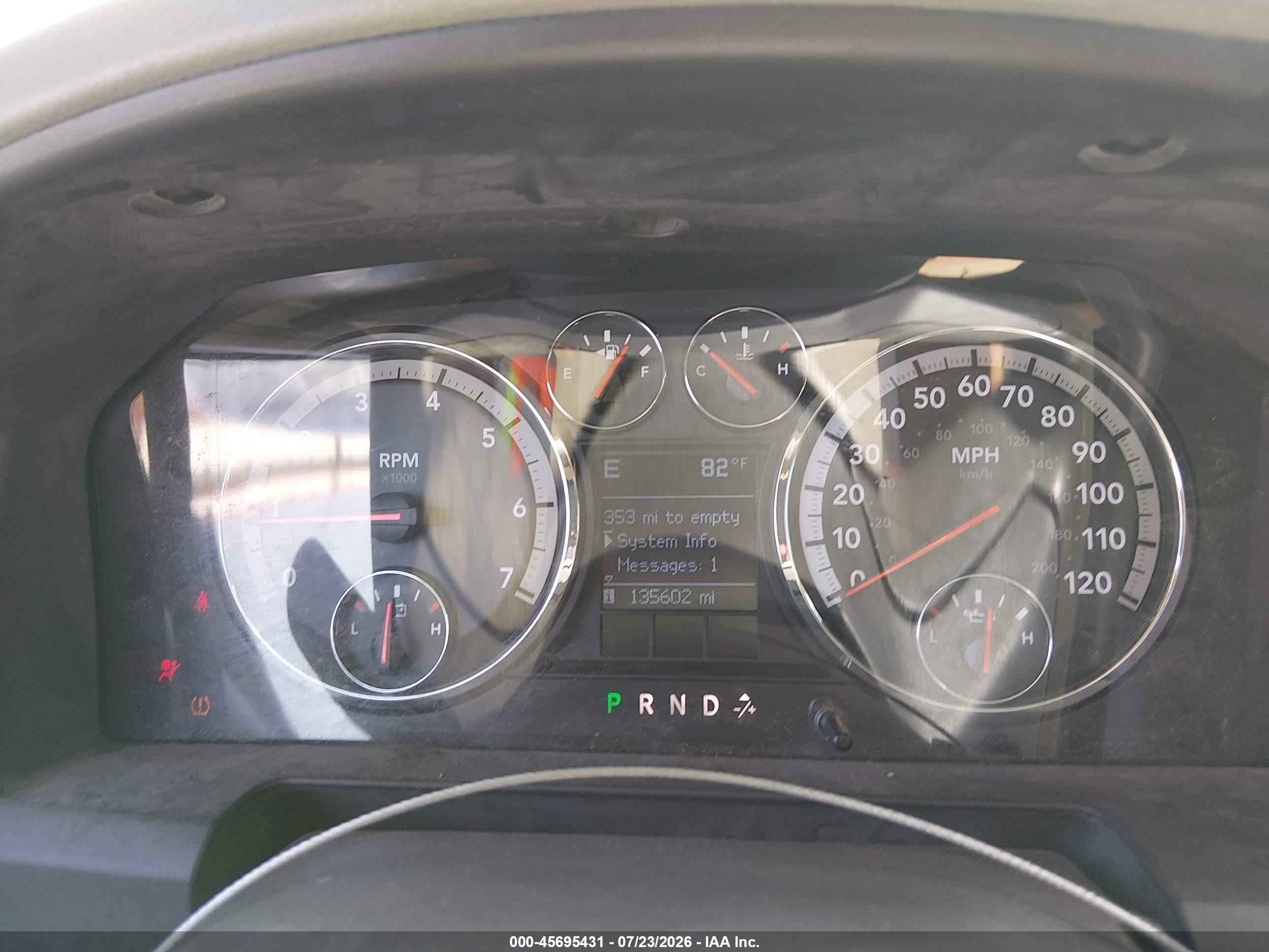 2009 Dodge Ram 1500 Slt/trx Red vin: 1D3HB16P89J523059