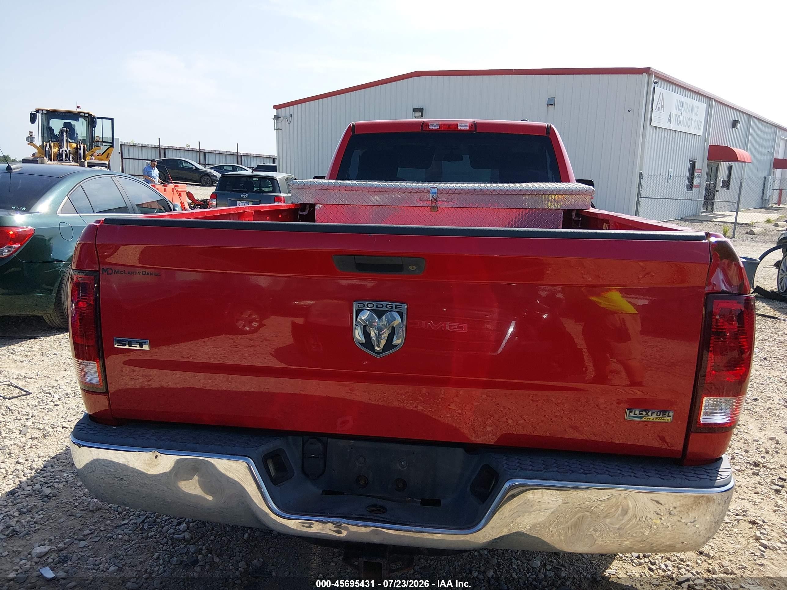 2009 Dodge Ram 1500 Slt/trx Red vin: 1D3HB16P89J523059