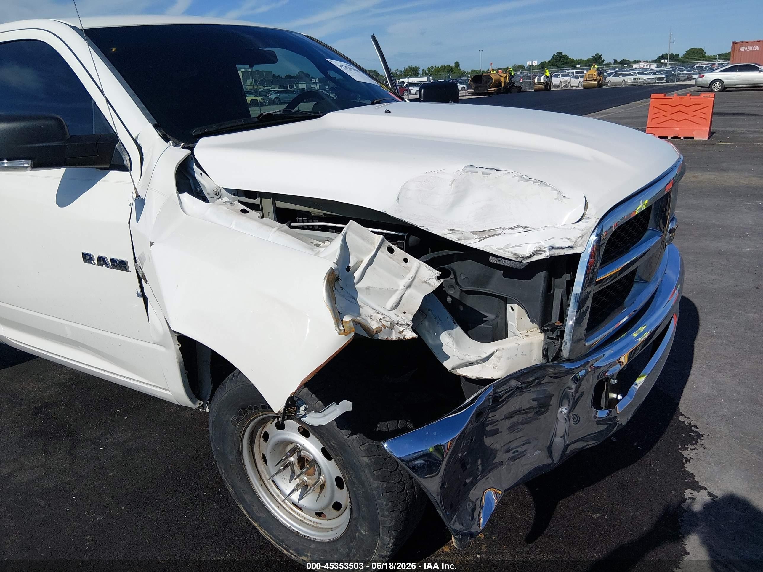 2009 Dodge Ram 1500 St White vin: 1D3HB16T79J516780