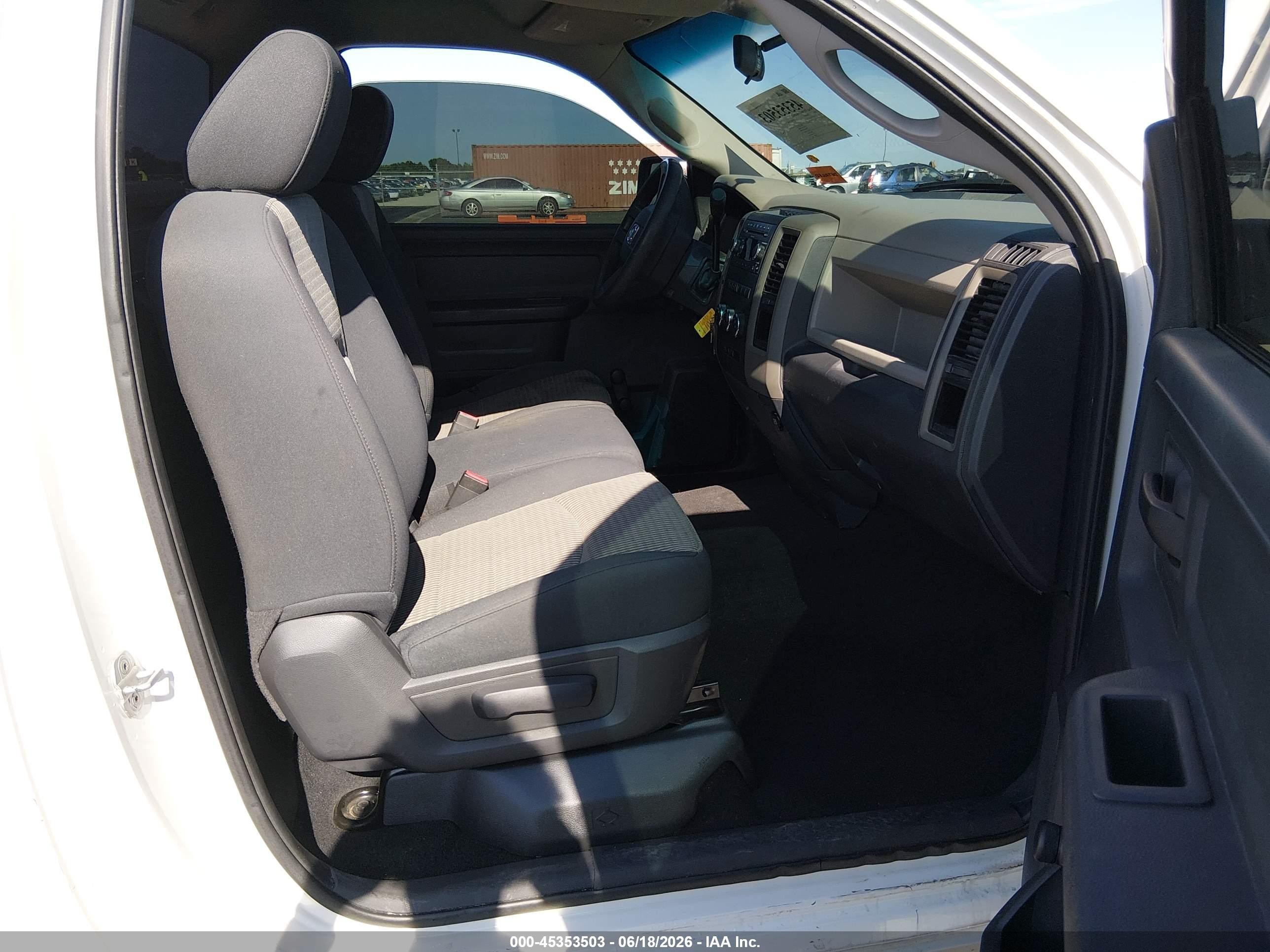 2009 Dodge Ram 1500 St White vin: 1D3HB16T79J516780