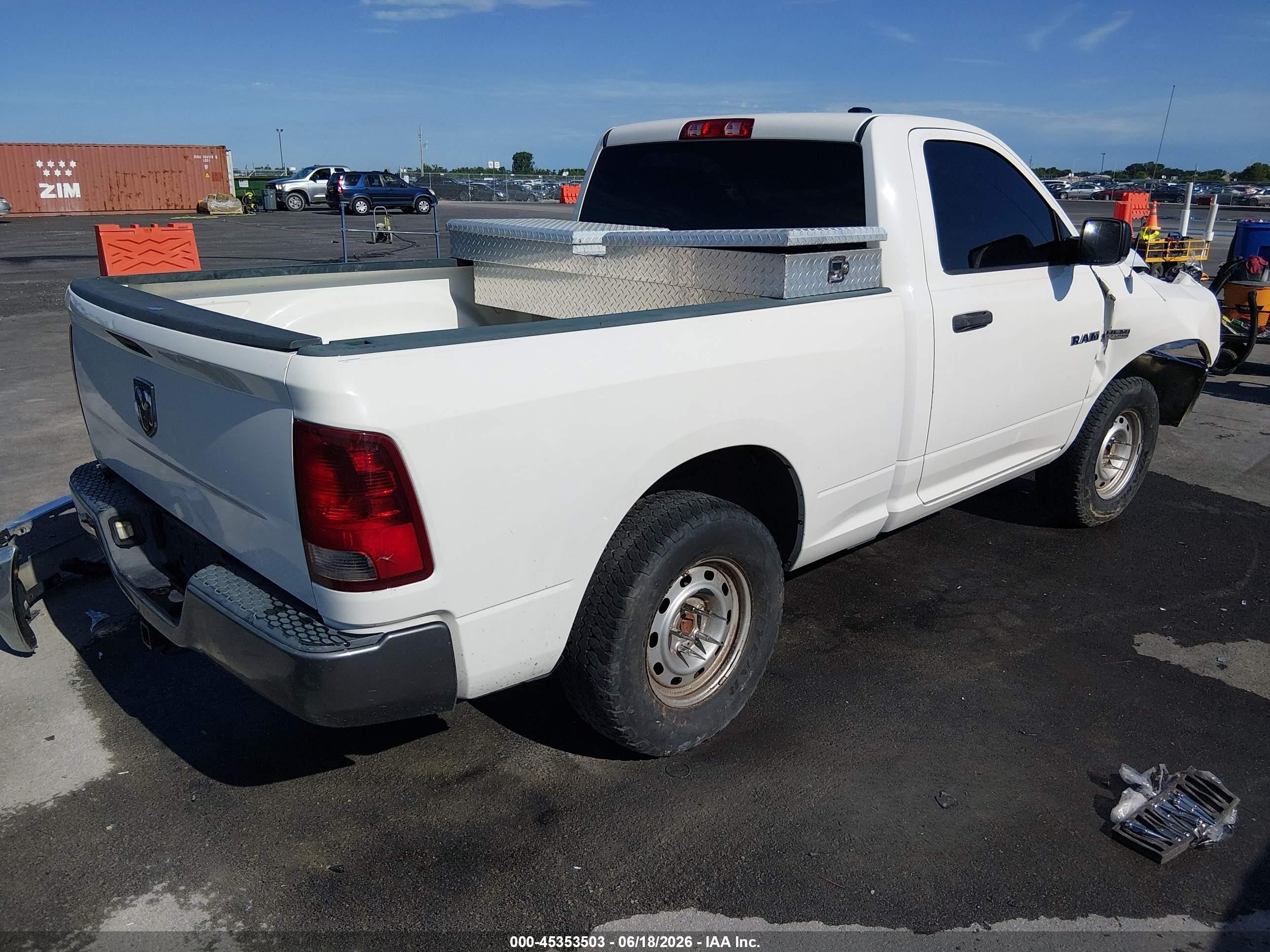 2009 Dodge Ram 1500 St White vin: 1D3HB16T79J516780