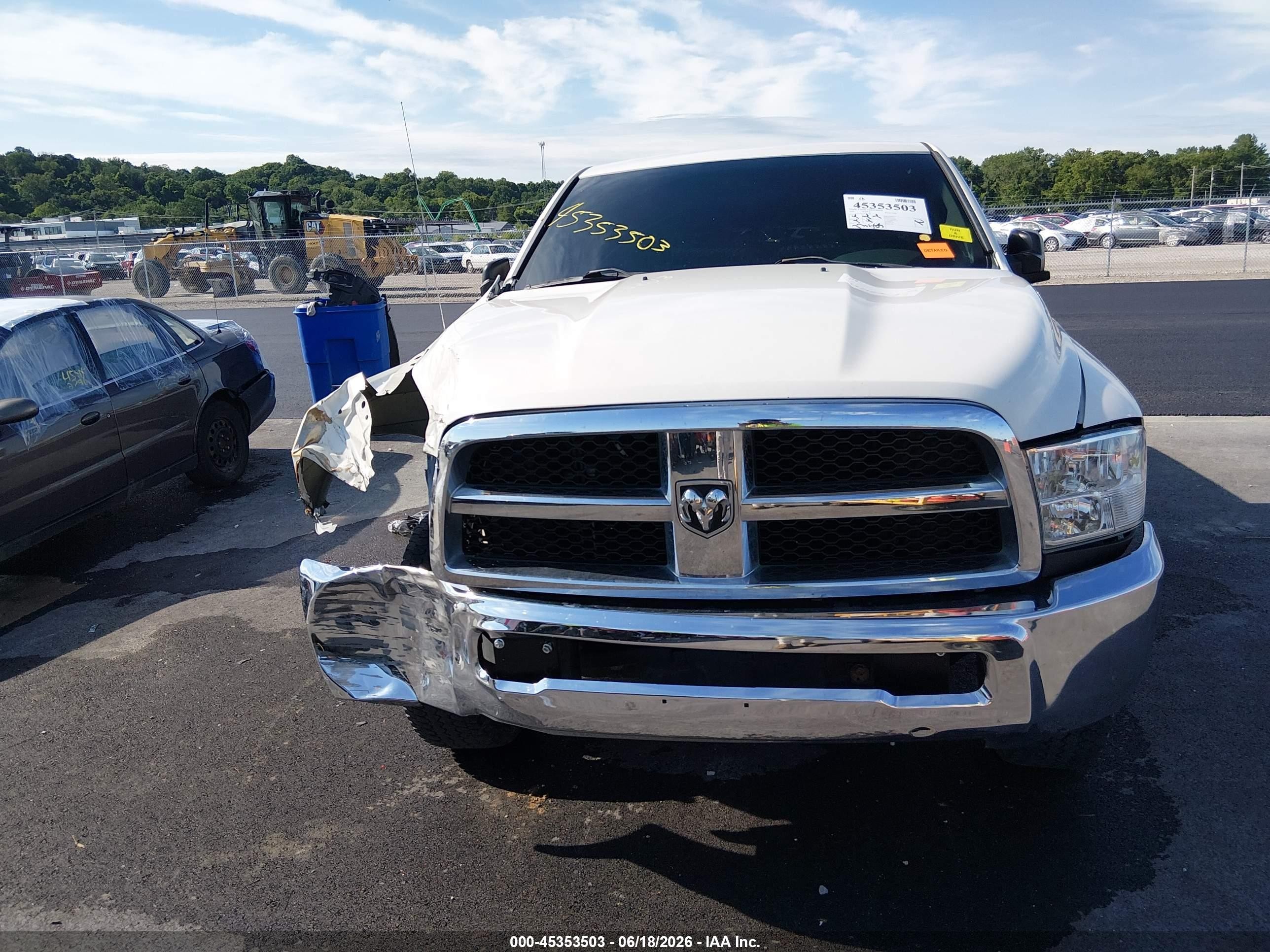 2009 Dodge Ram 1500 St White vin: 1D3HB16T79J516780