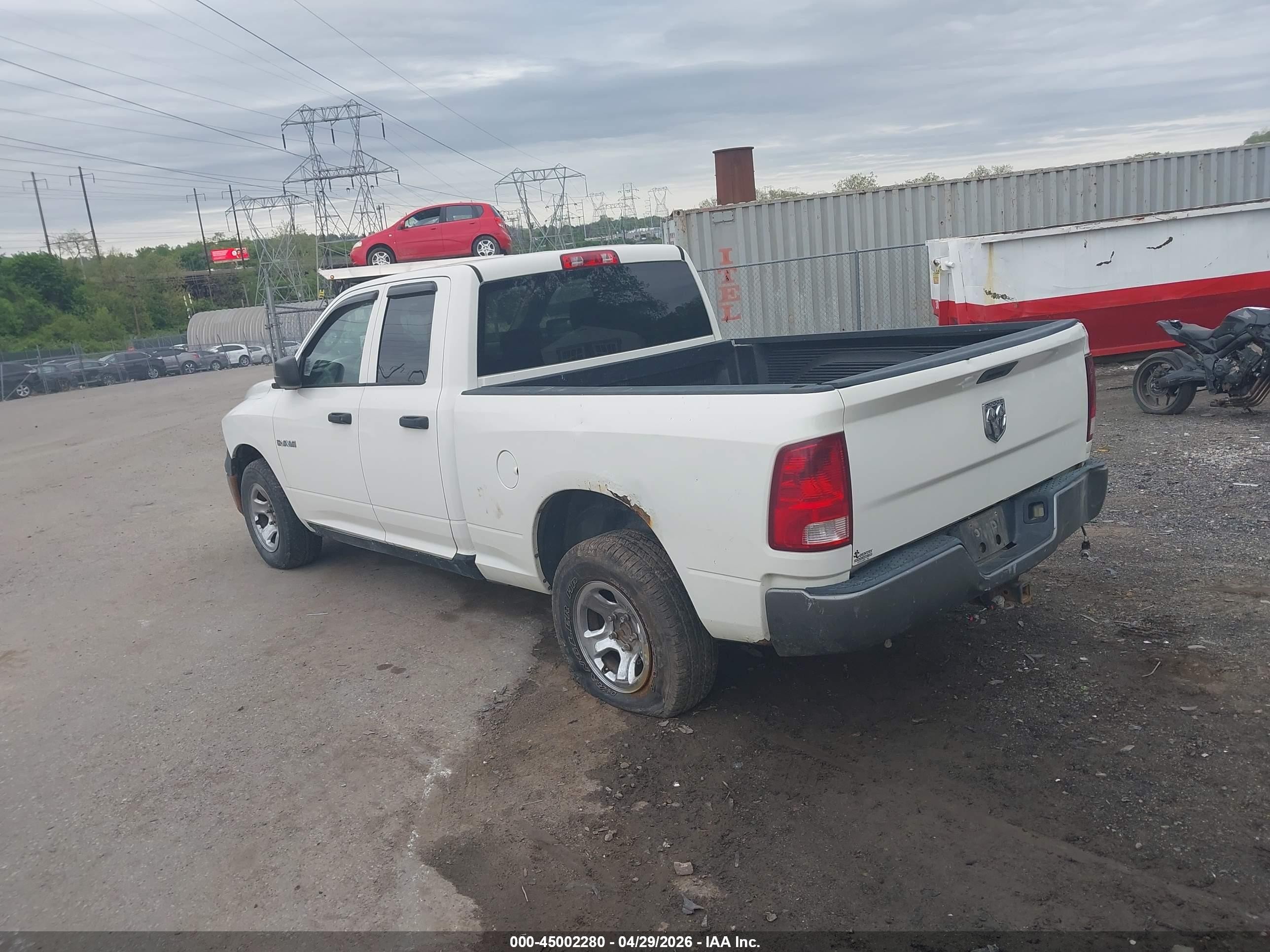 2009 Dodge Ram 1500 St White vin: 1D3HB18K99S794689