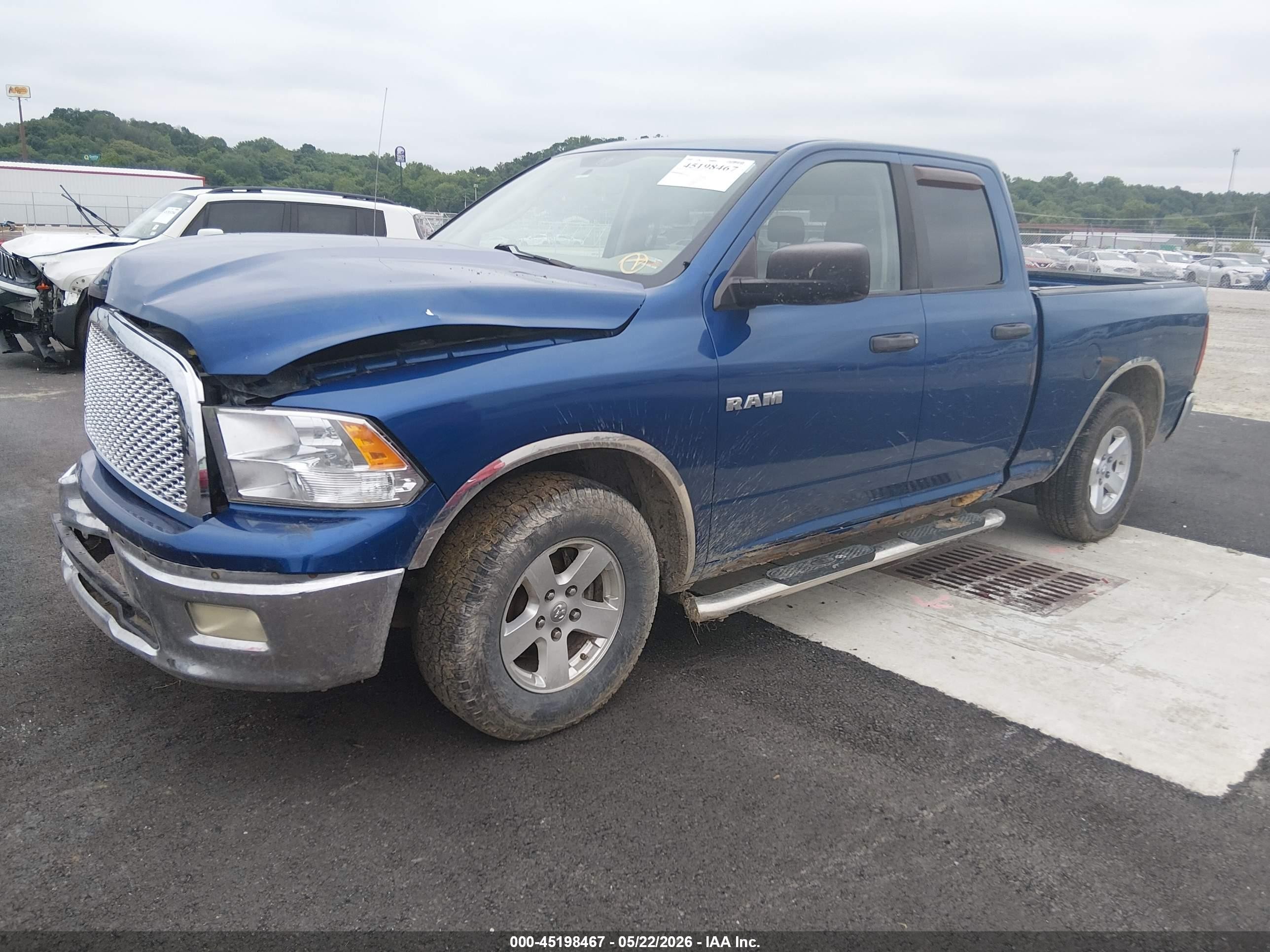 2009 Dodge Ram 1500 Slt/sport/trx Синий vin: 1D3HB18P09S722646