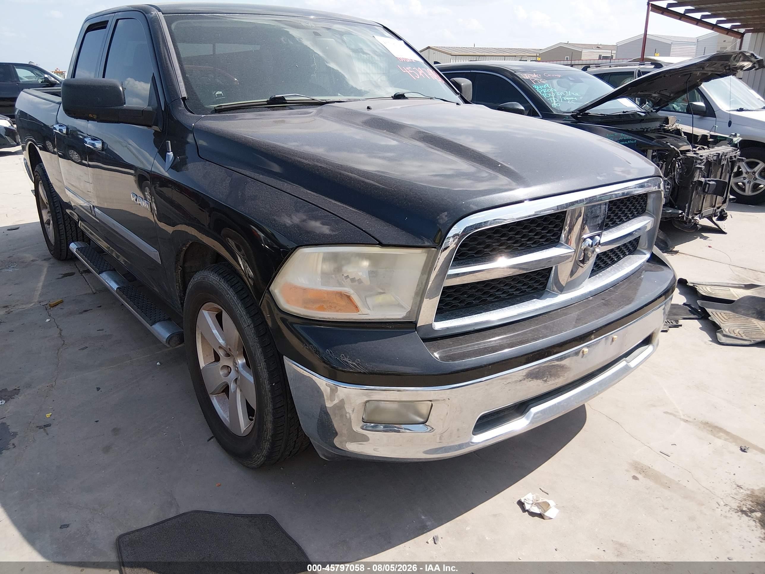 2009 Dodge Ram 1500 Slt/sport/trx Black vin: 1D3HB18P19S767580