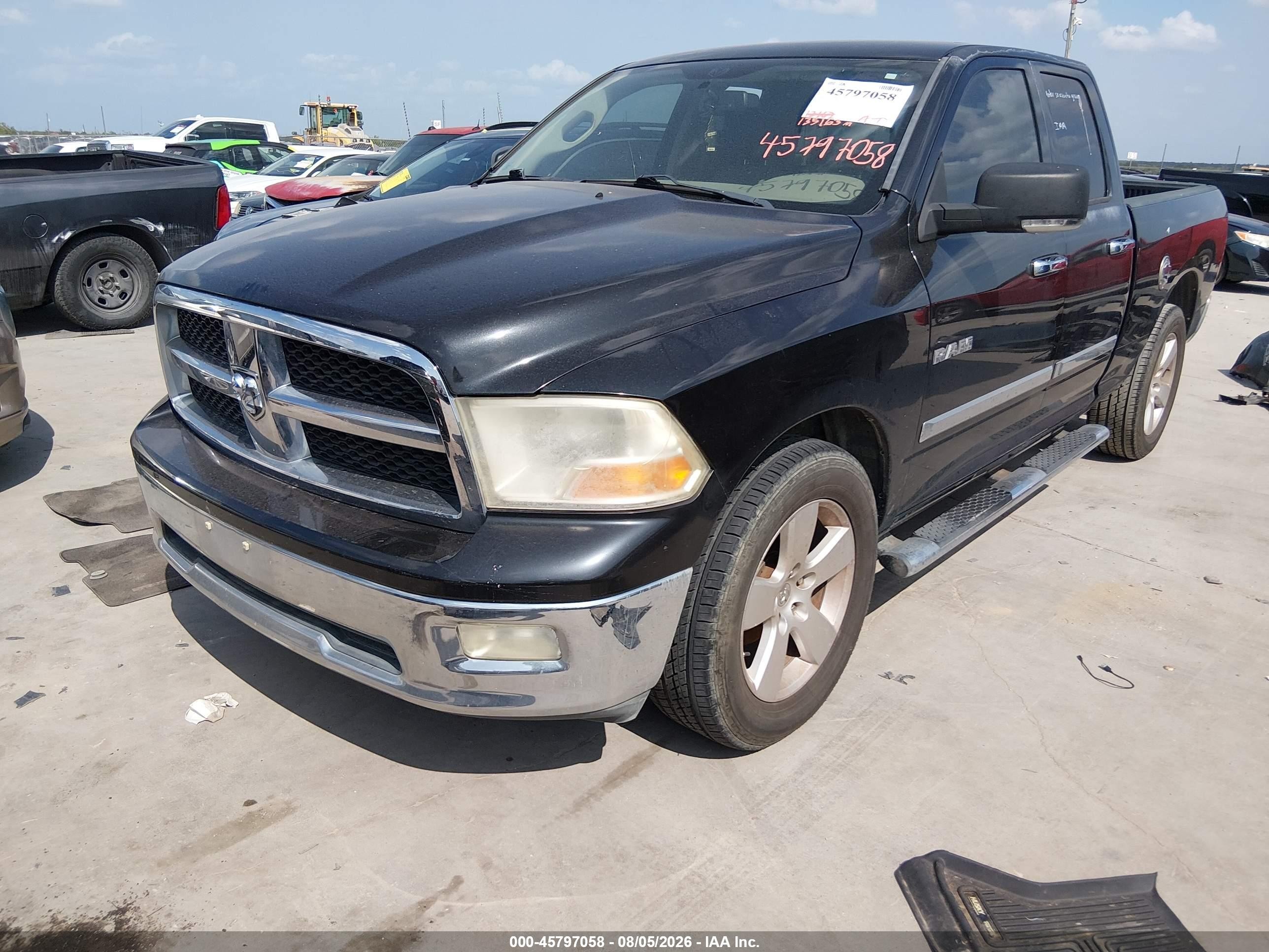 2009 Dodge Ram 1500 Slt/sport/trx Black vin: 1D3HB18P19S767580
