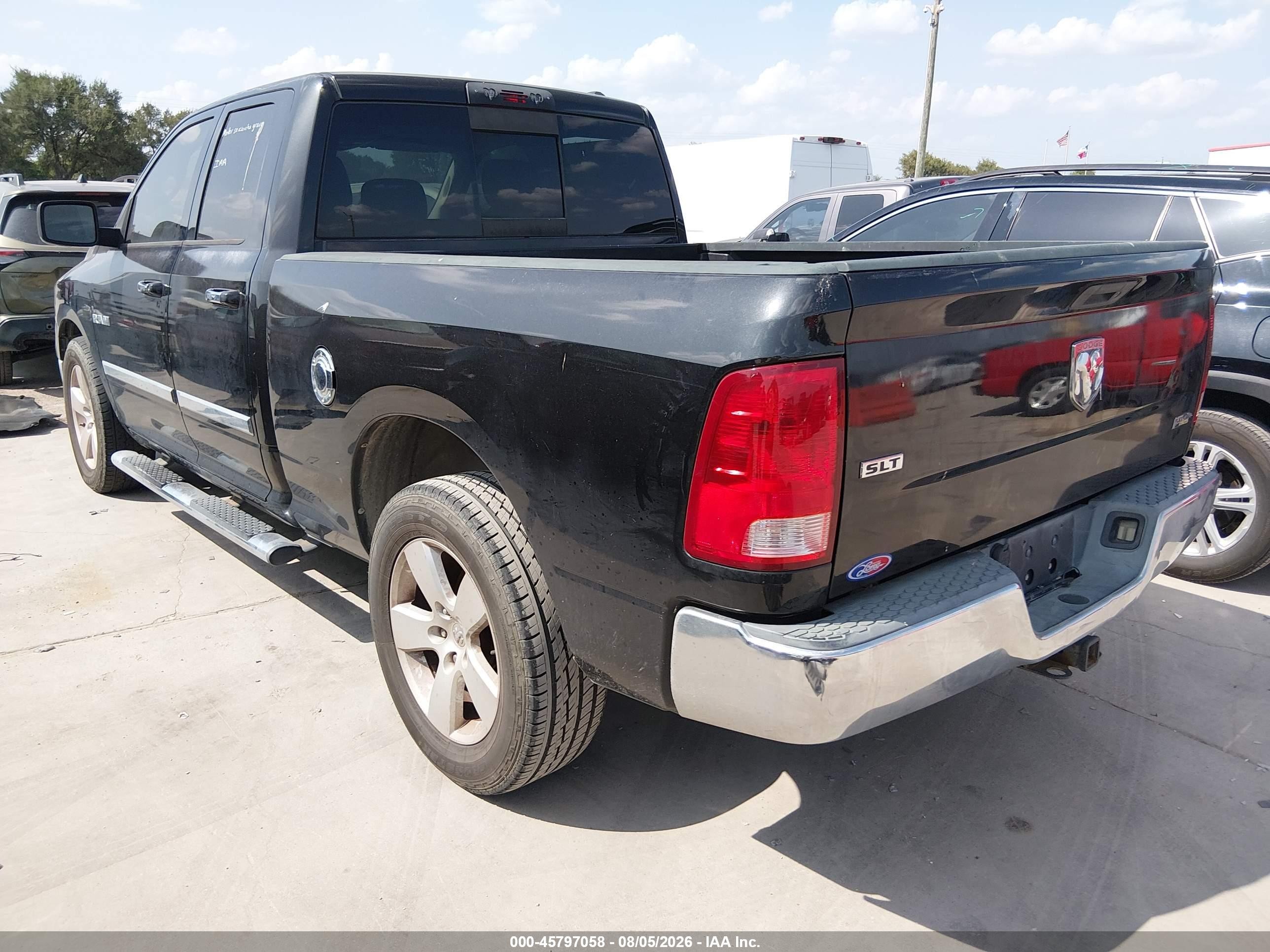 2009 Dodge Ram 1500 Slt/sport/trx Black vin: 1D3HB18P19S767580