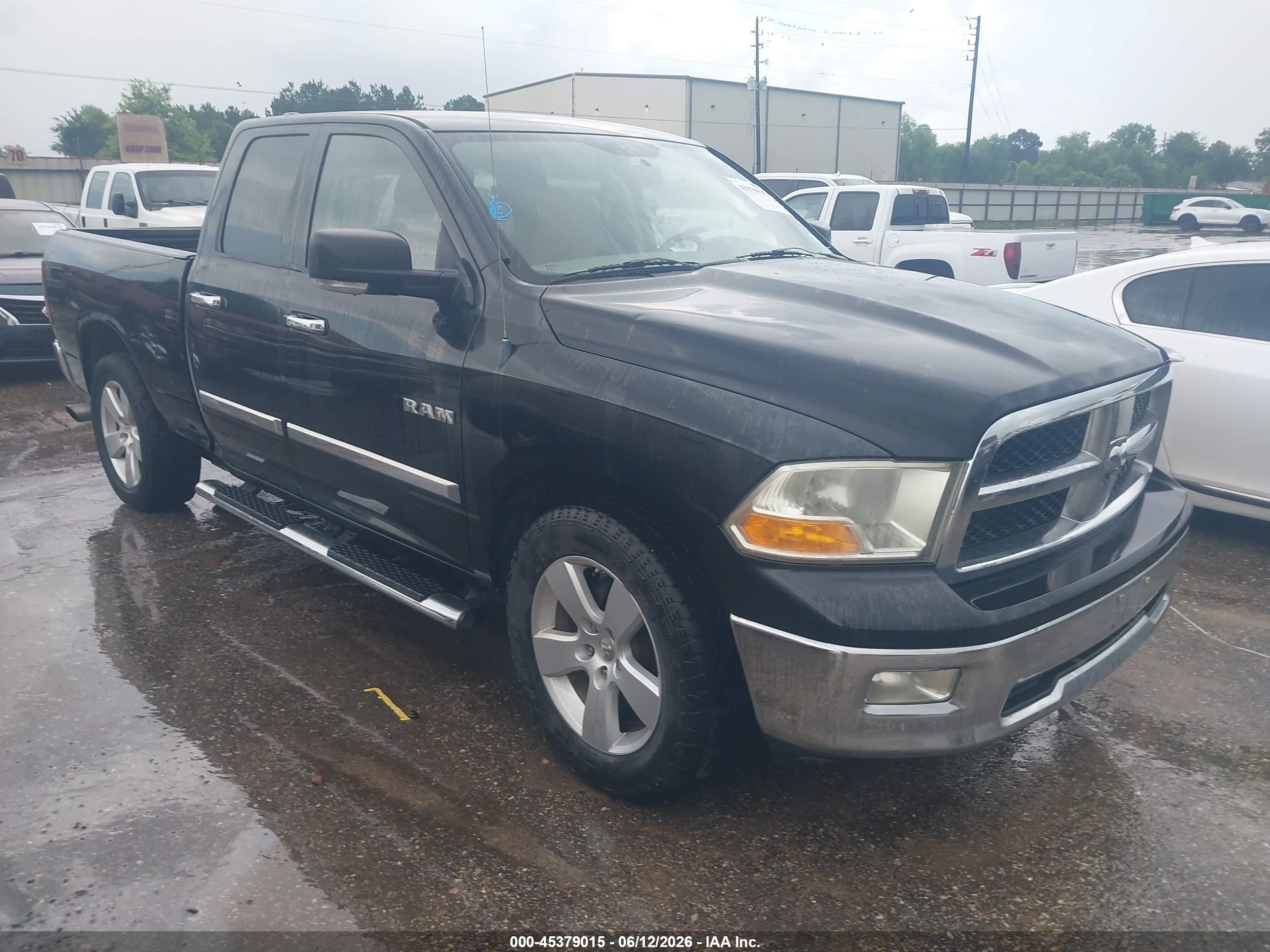 2009 Dodge Ram 1500 Slt/sport/trx Black vin: 1D3HB18P29S767569