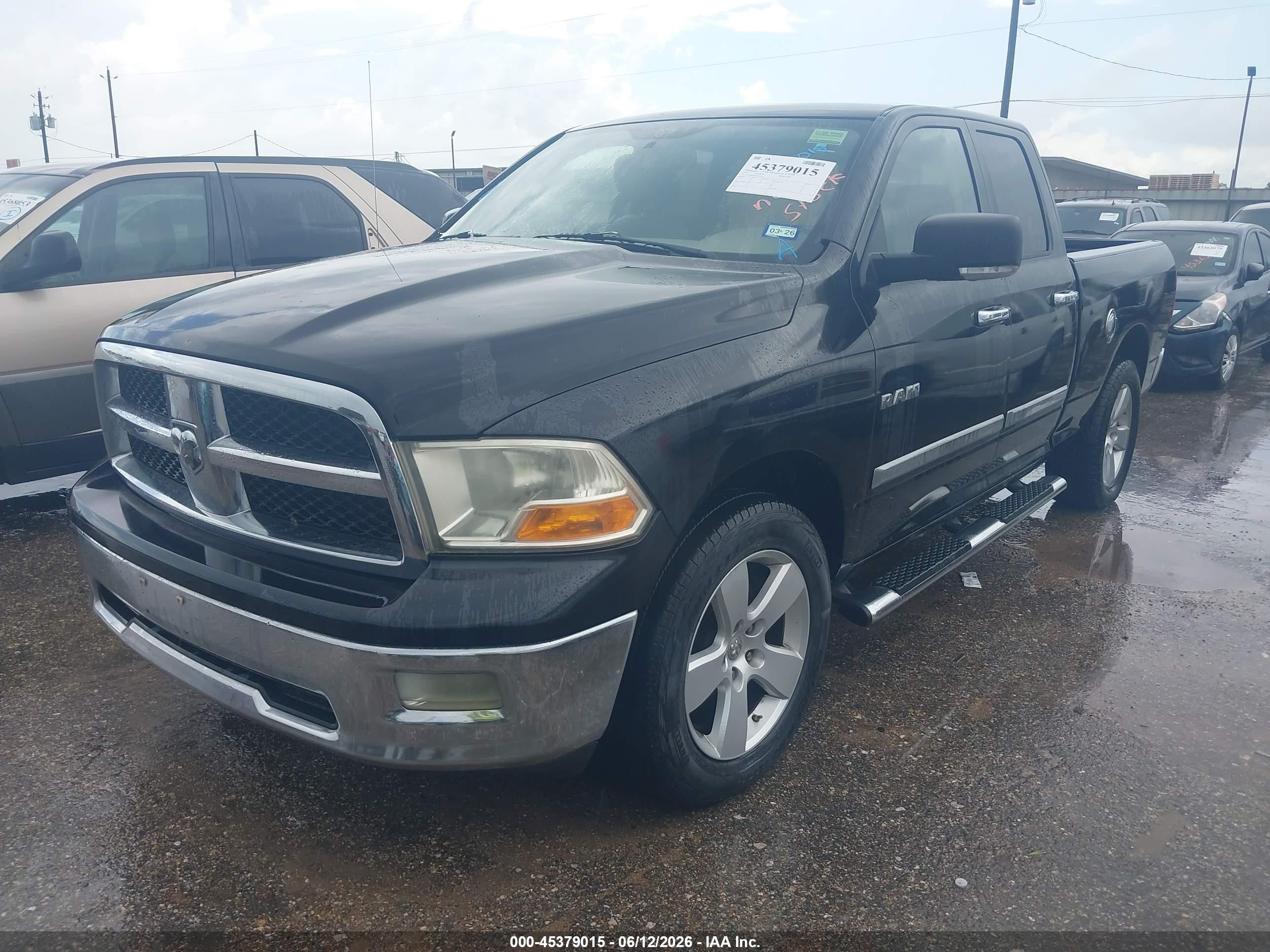 2009 Dodge Ram 1500 Slt/sport/trx Black vin: 1D3HB18P29S767569