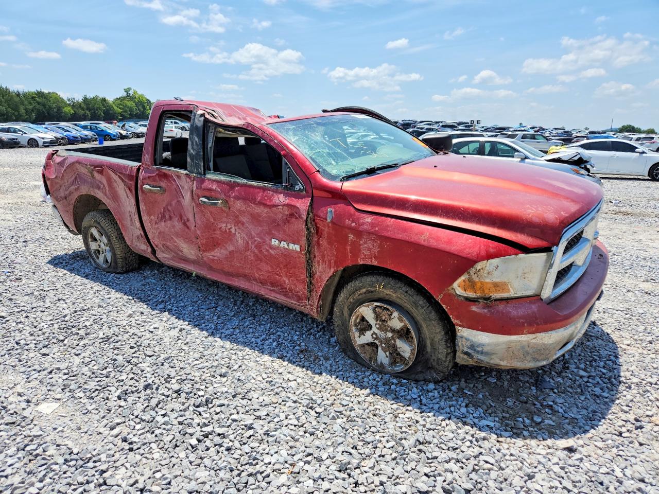 2009 Dodge Ram 1500 Maroon vin: 1D3HB18P49S754354