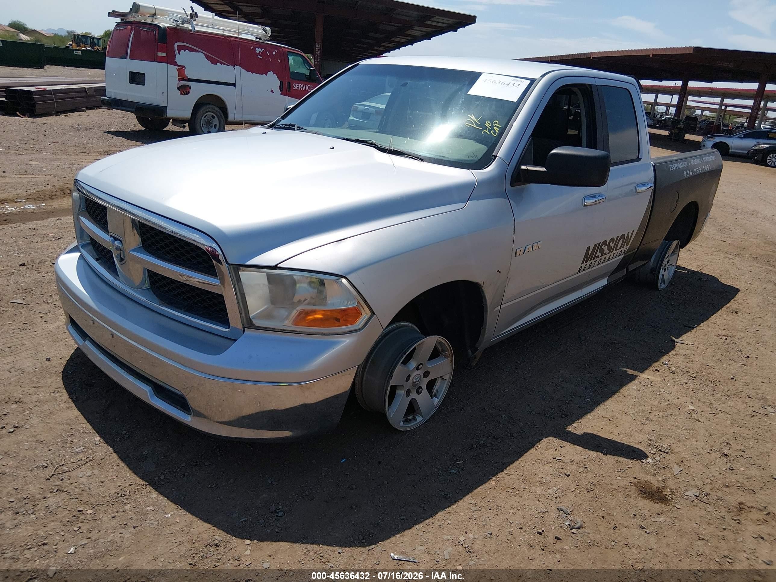 2009 Dodge Ram 1500 Slt/sport/trx Серебряный vin: 1D3HB18P49S796636
