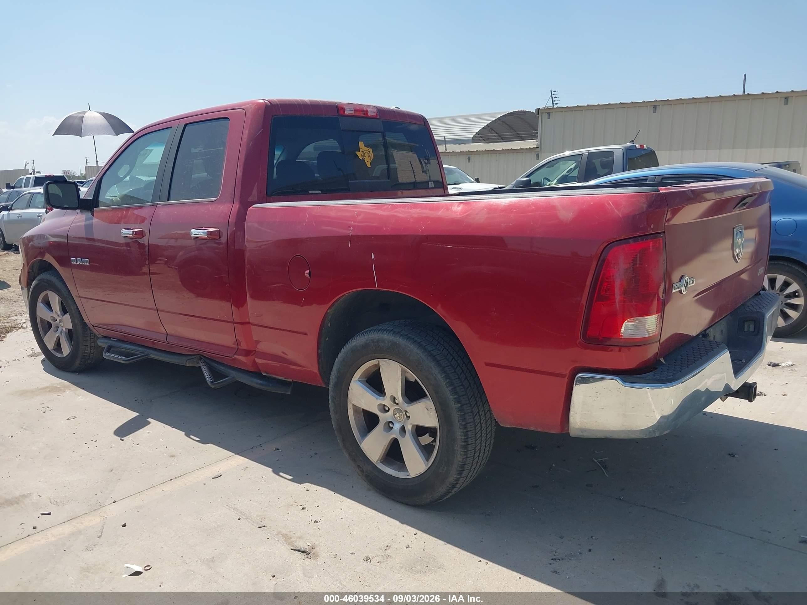 2009 Dodge Ram 1500 Slt/sport/trx Красный vin: 1D3HB18P59S793129
