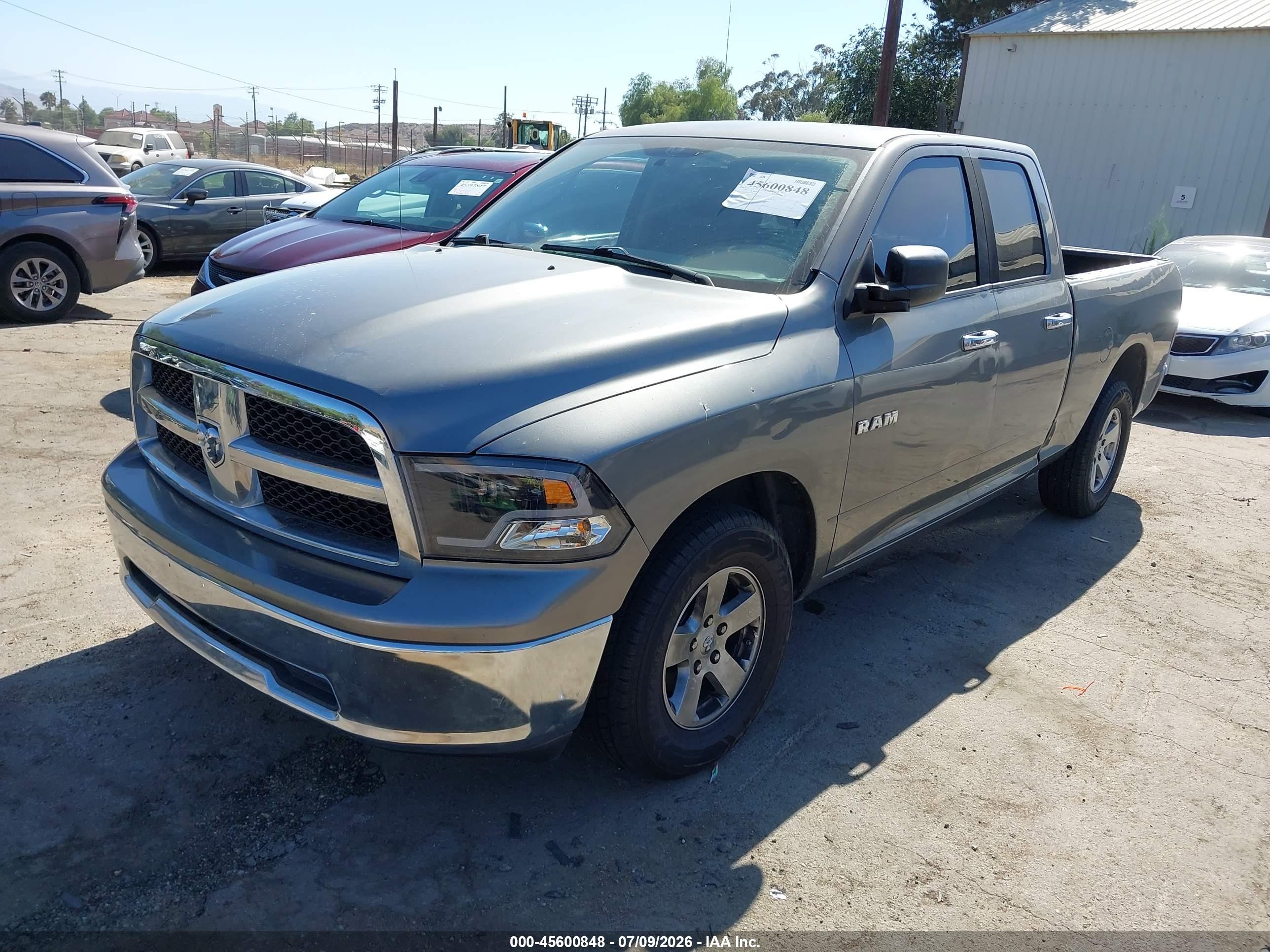 2009 Dodge Ram 1500 Slt/sport/trx Gray vin: 1D3HB18P79S821738