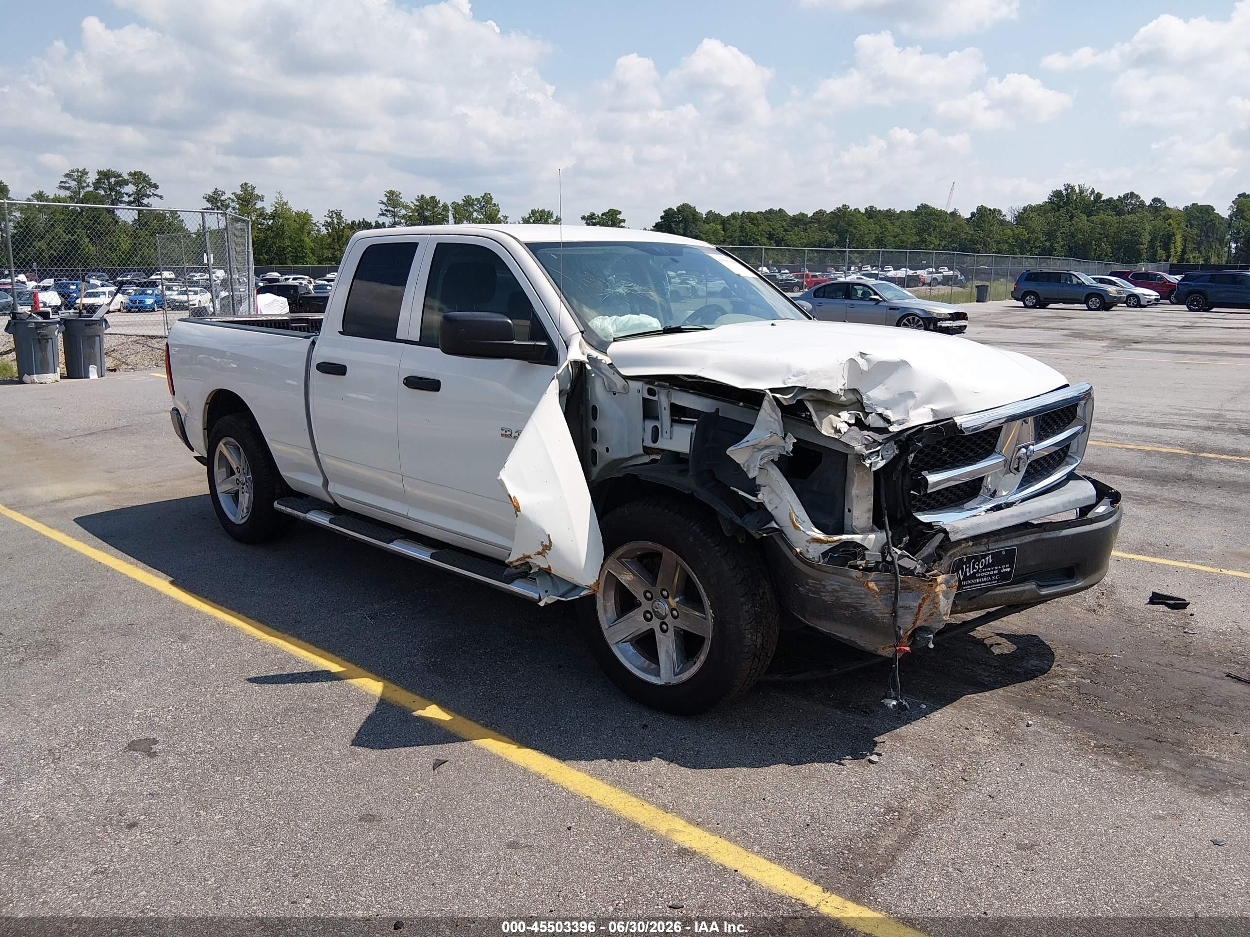 2009 Dodge Ram 1500 St White vin: 1D3HB18P89S776843