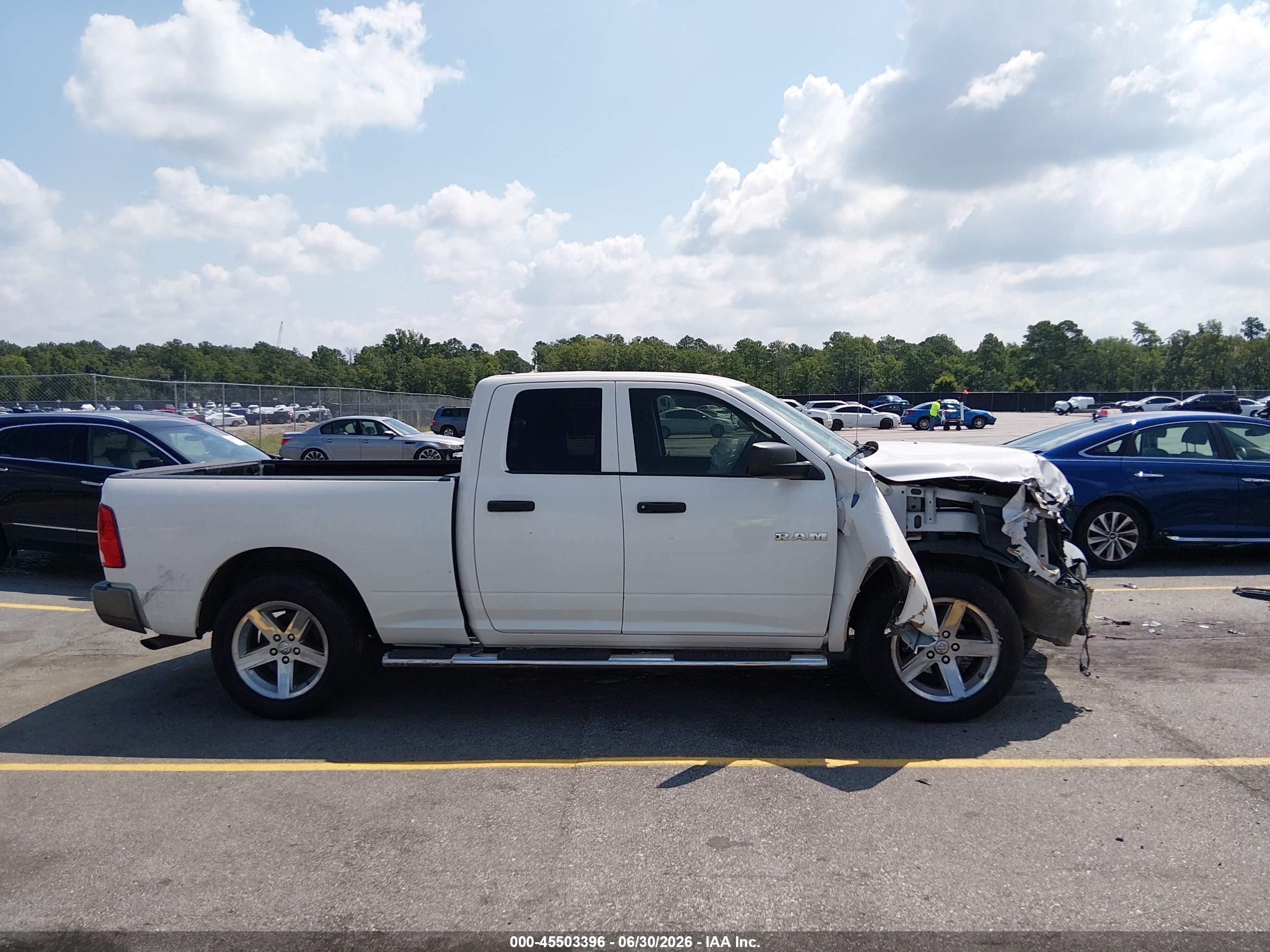 2009 Dodge Ram 1500 St White vin: 1D3HB18P89S776843