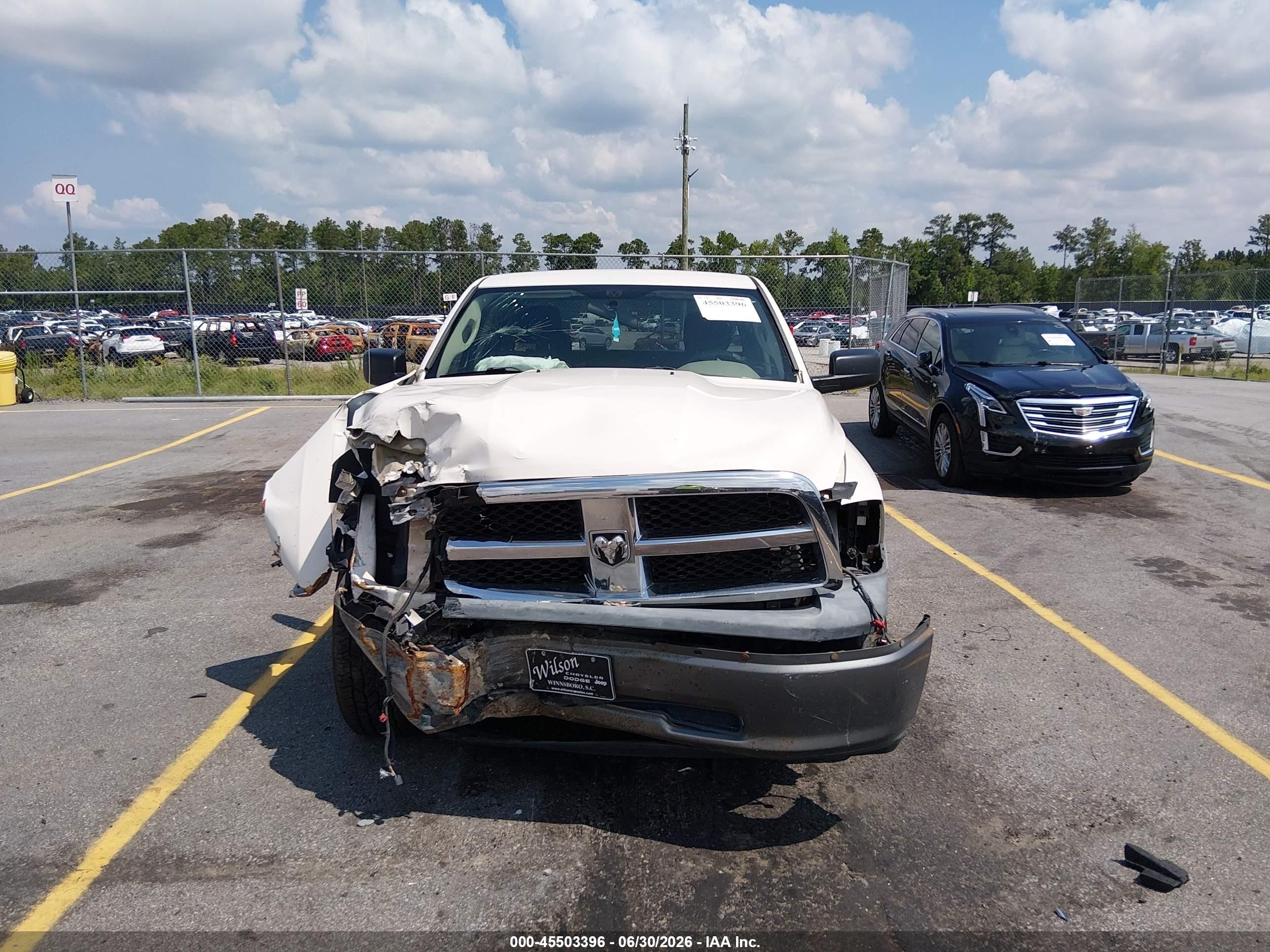 2009 Dodge Ram 1500 St White vin: 1D3HB18P89S776843
