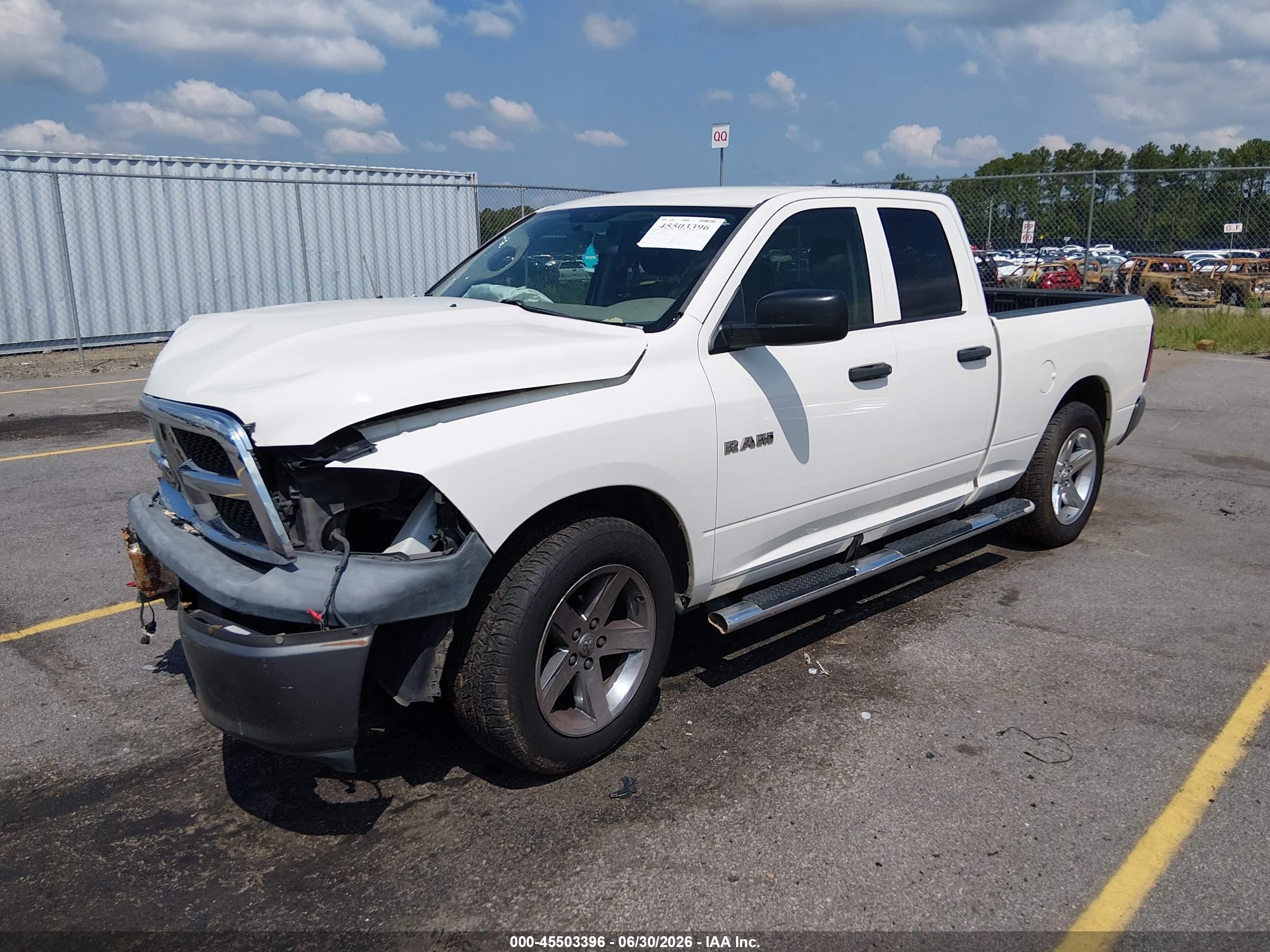 2009 Dodge Ram 1500 St White vin: 1D3HB18P89S776843