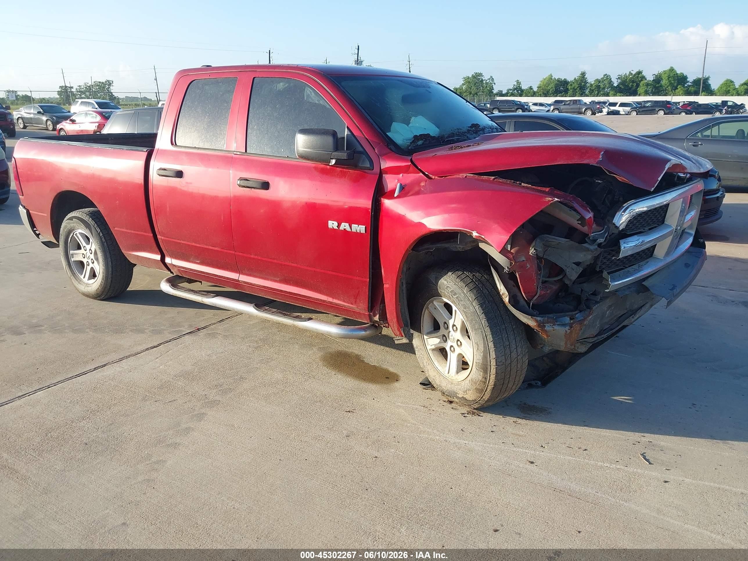 2009 Dodge Ram 1500 St Red vin: 1D3HB18P99S732415