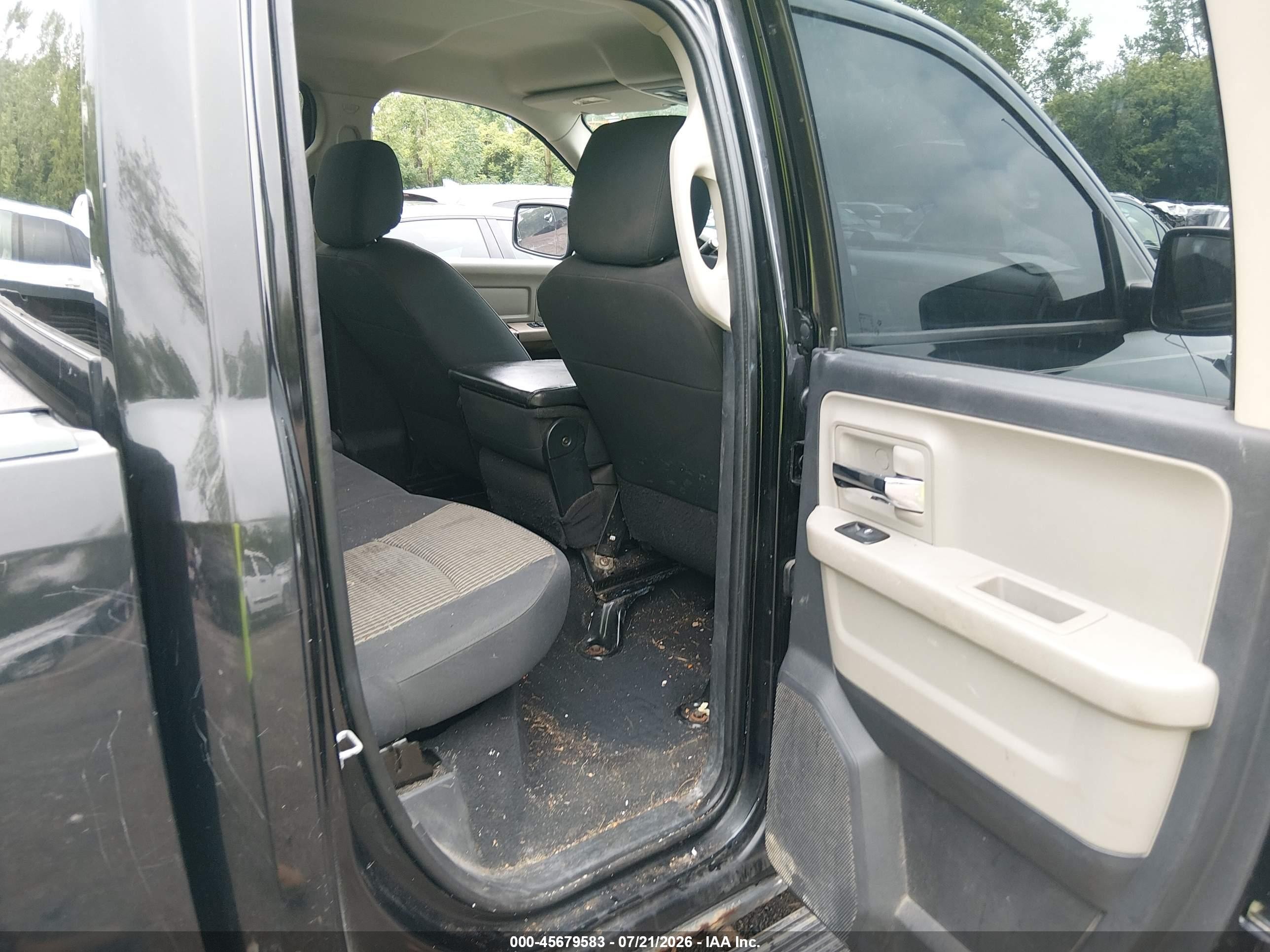 2009 Dodge Ram 1500 Slt/sport/trx Black vin: 1D3HB18P99S780805