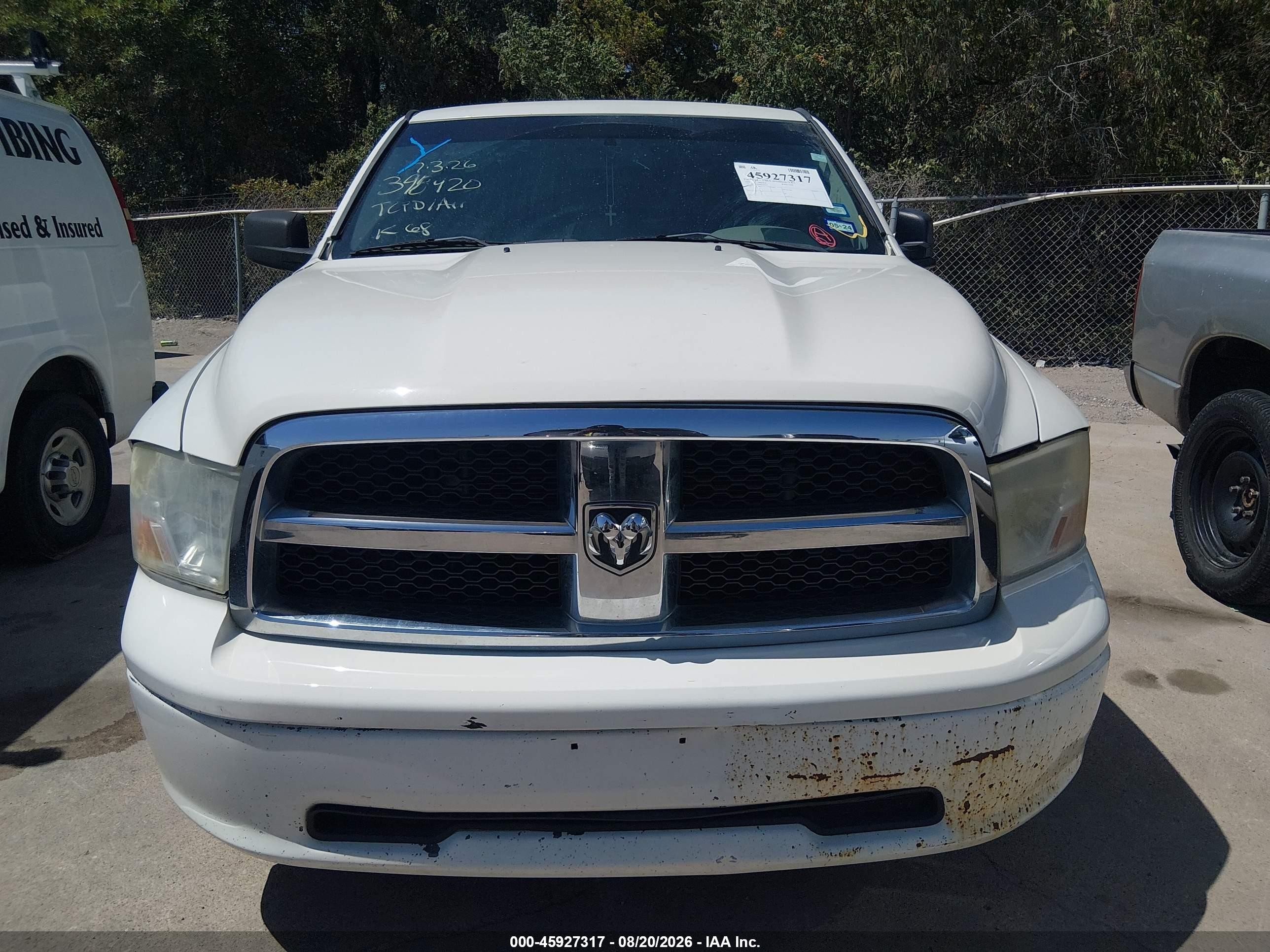 2009 Dodge Ram 1500 Slt/sport/trx Белый vin: 1D3HB18P99S783879