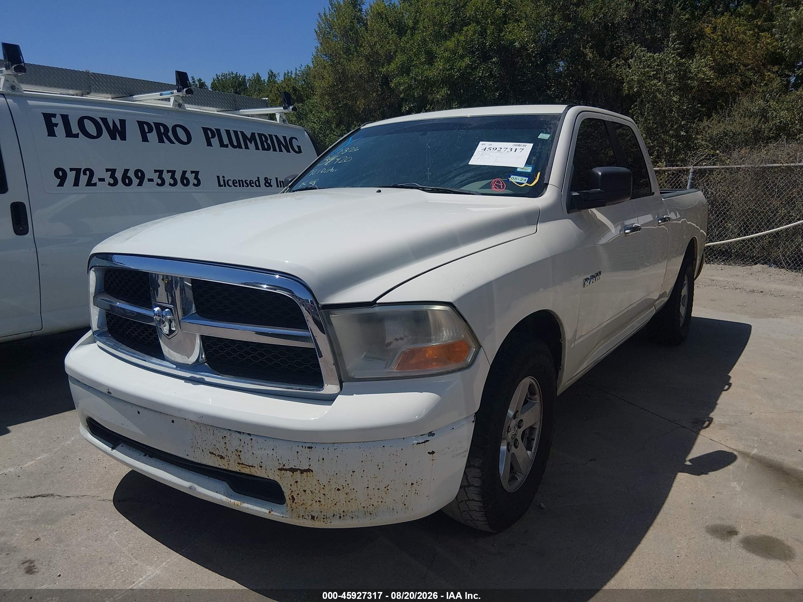 2009 Dodge Ram 1500 Slt/sport/trx Белый vin: 1D3HB18P99S783879