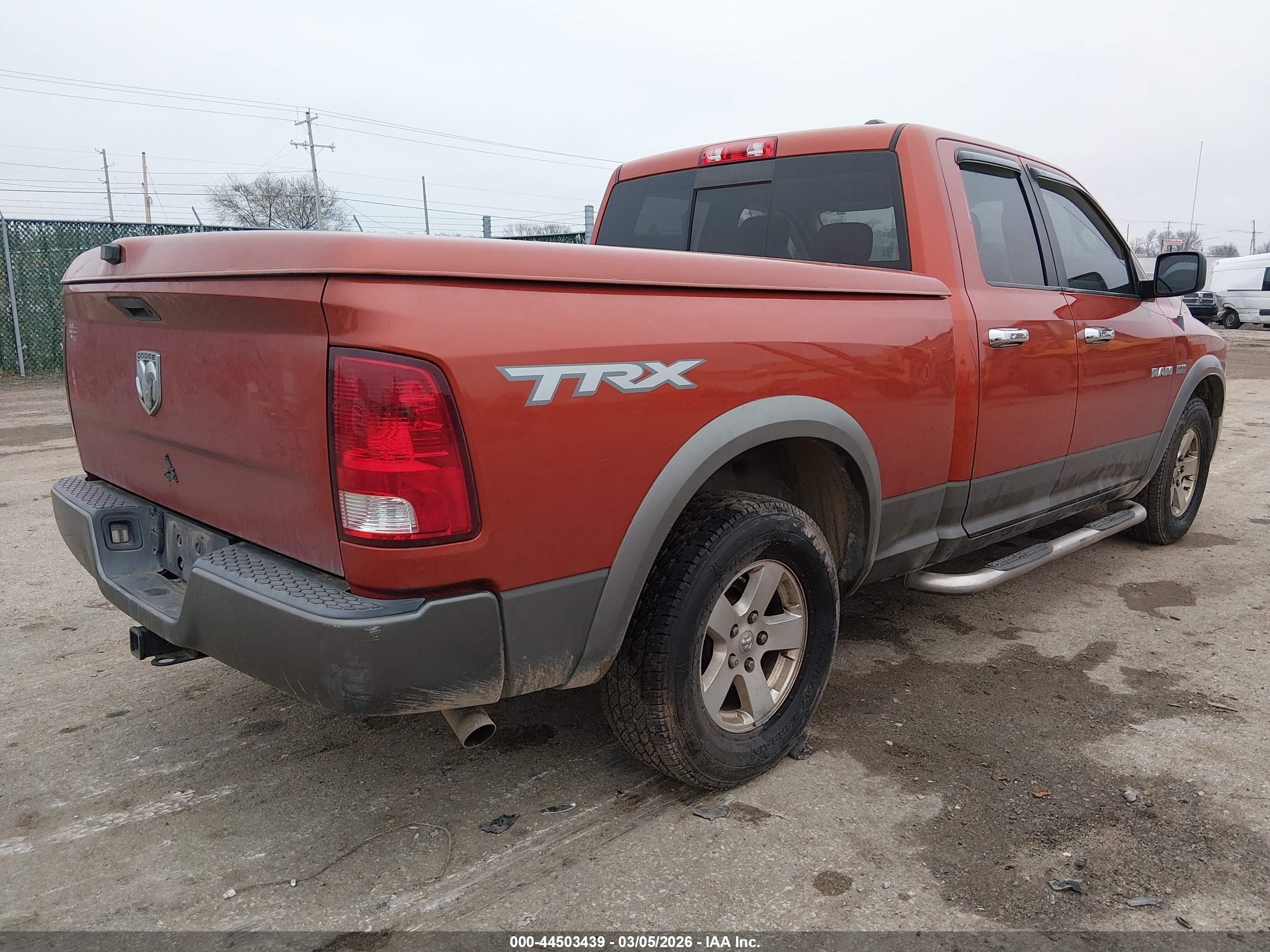 2009 Dodge Ram 1500 Slt/sport/trx Orange vin: 1D3HB18T19S757810