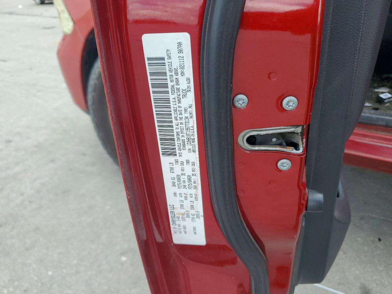 2009 Dodge Ram 1500 Красный vin: 1D3HB18T19S773134