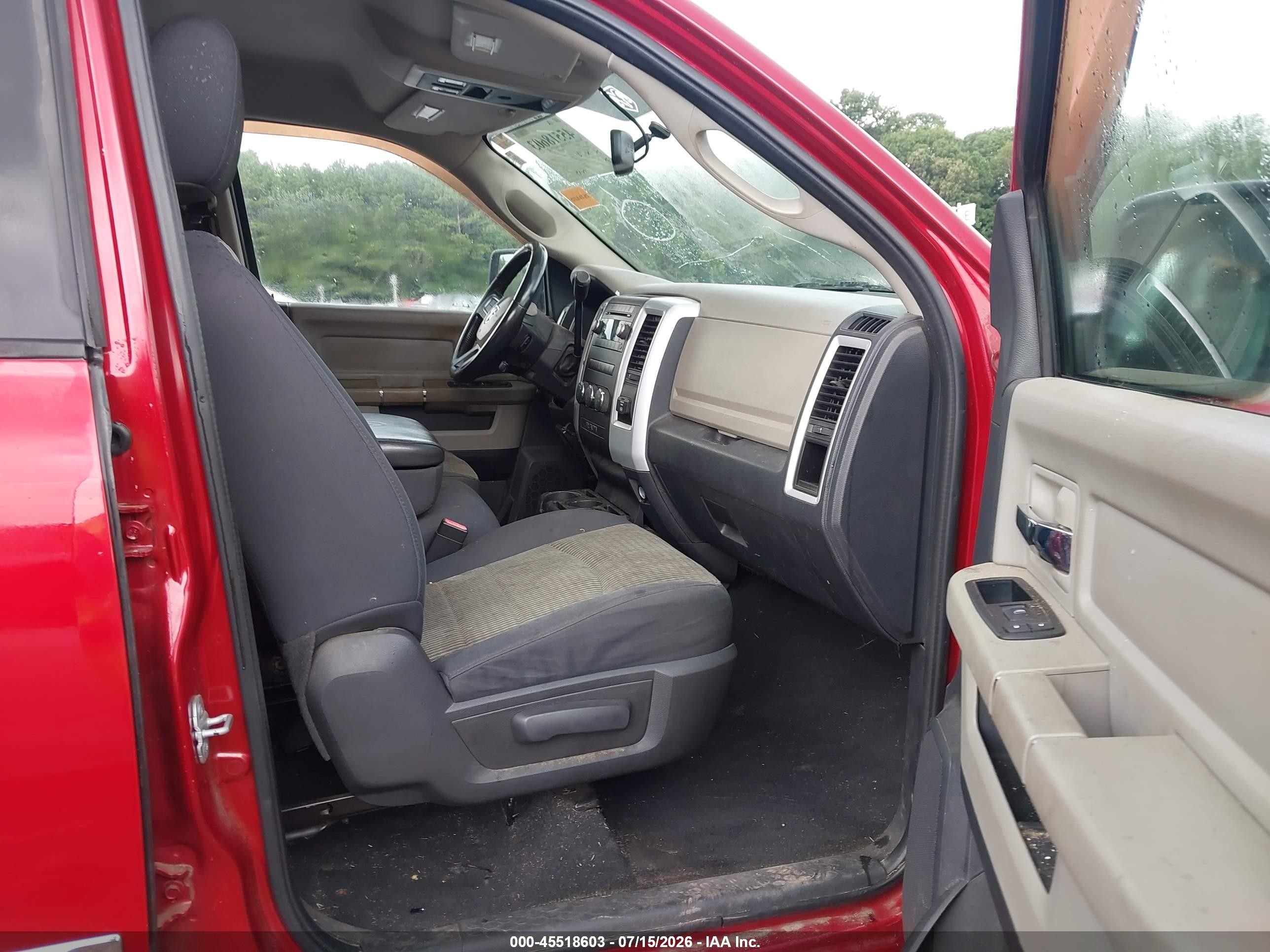 2009 Dodge Ram 1500 Slt/sport/trx Red vin: 1D3HB18T69S763070