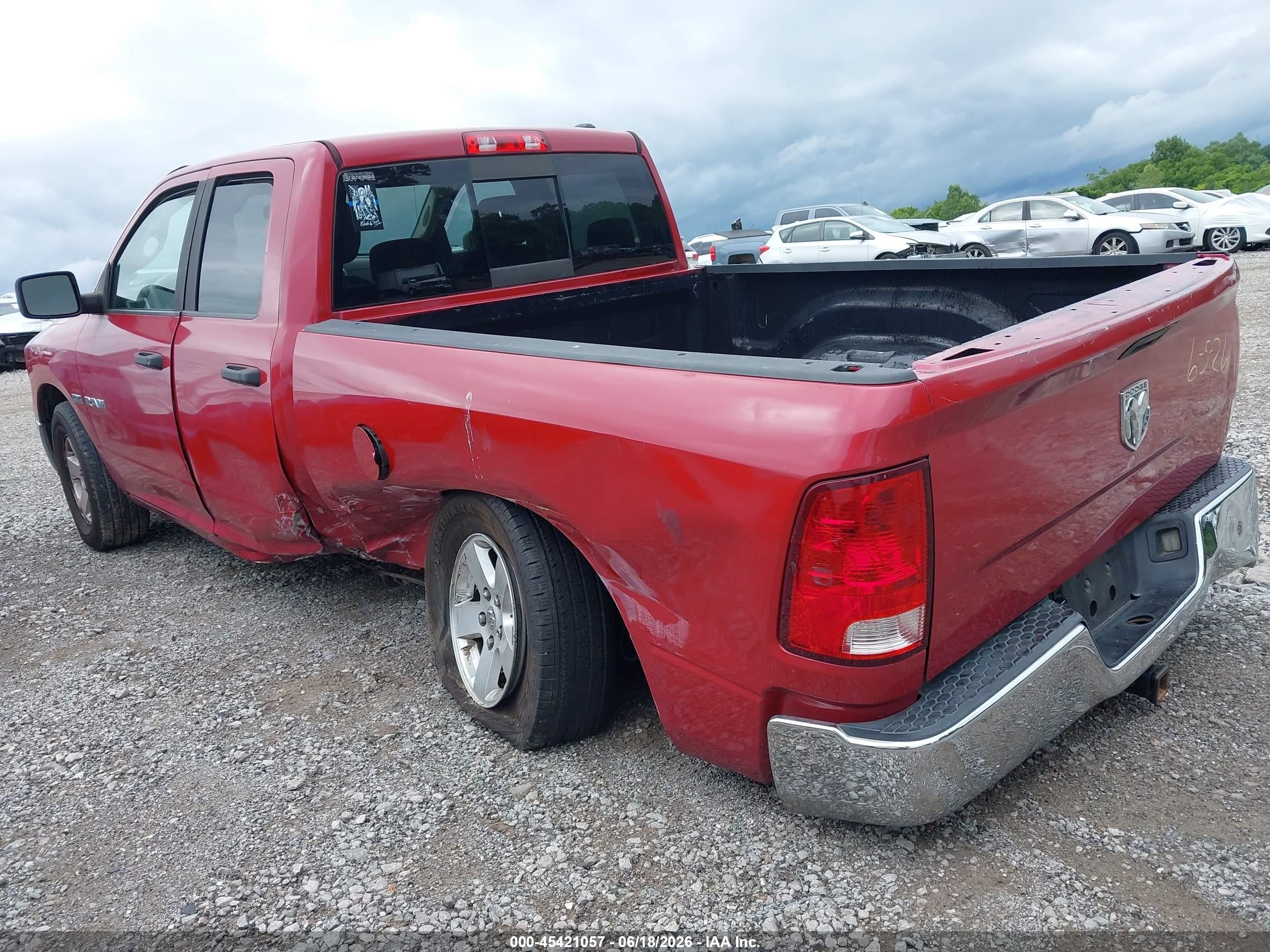 2009 Dodge Ram 1500 Slt/sport/trx Red vin: 1D3HB18T79S740431