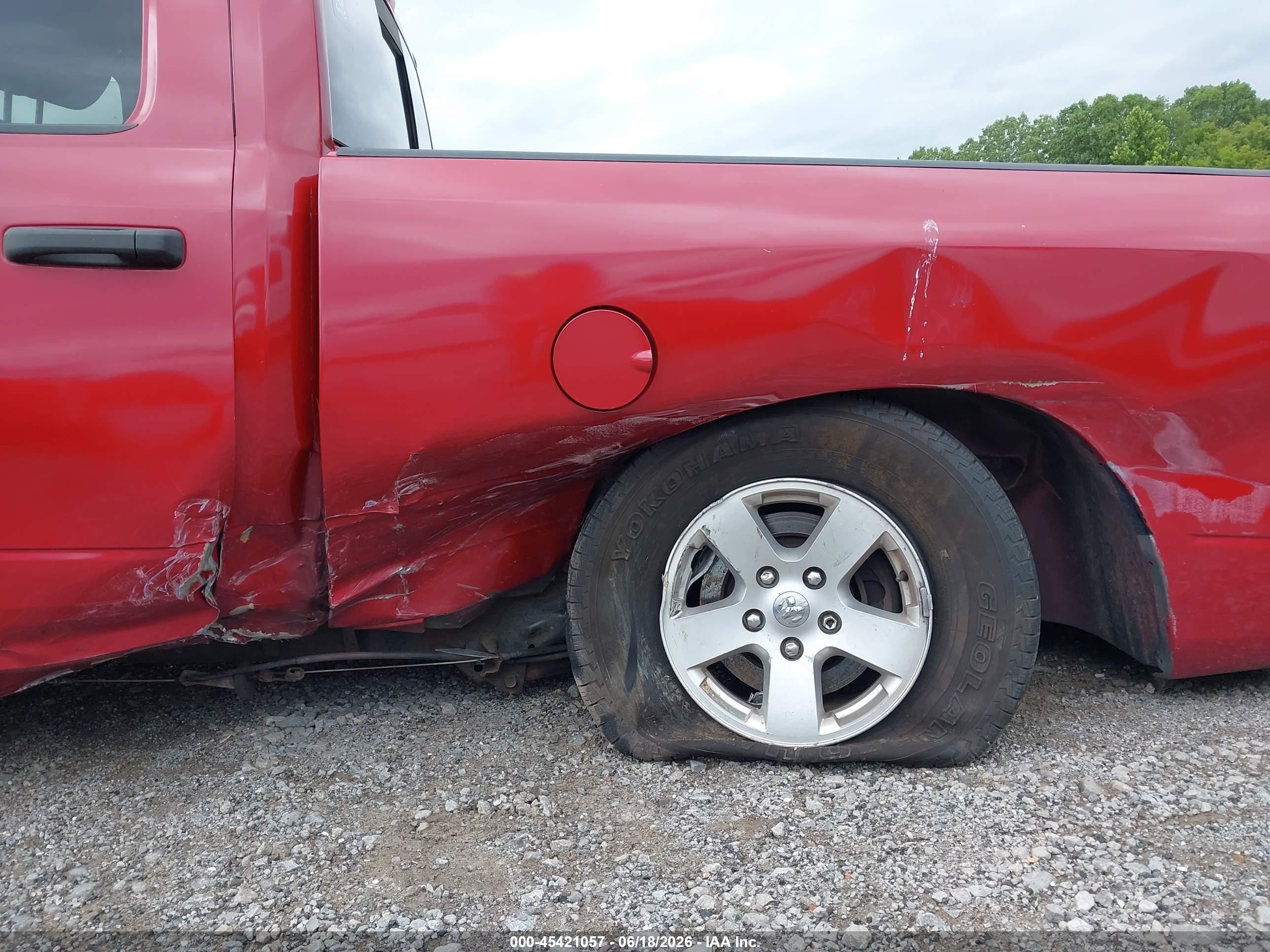 2009 Dodge Ram 1500 Slt/sport/trx Red vin: 1D3HB18T79S740431