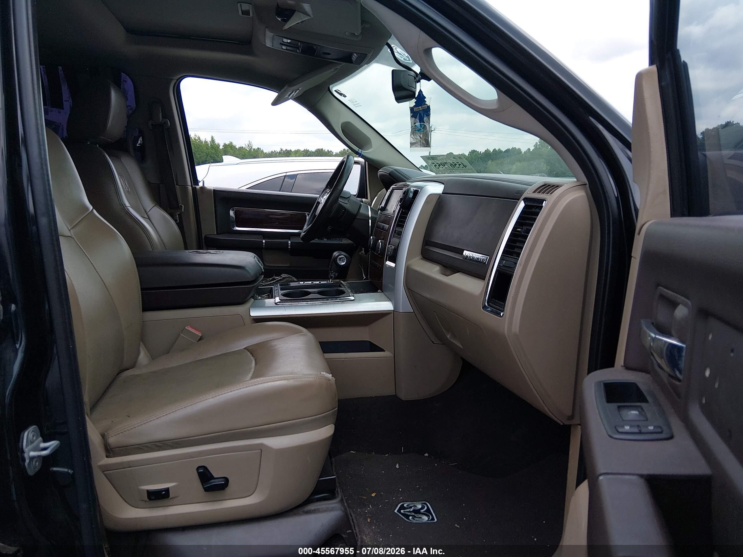 2009 Dodge Ram 1500 Laramie Черный vin: 1D3HB18TX9S741069