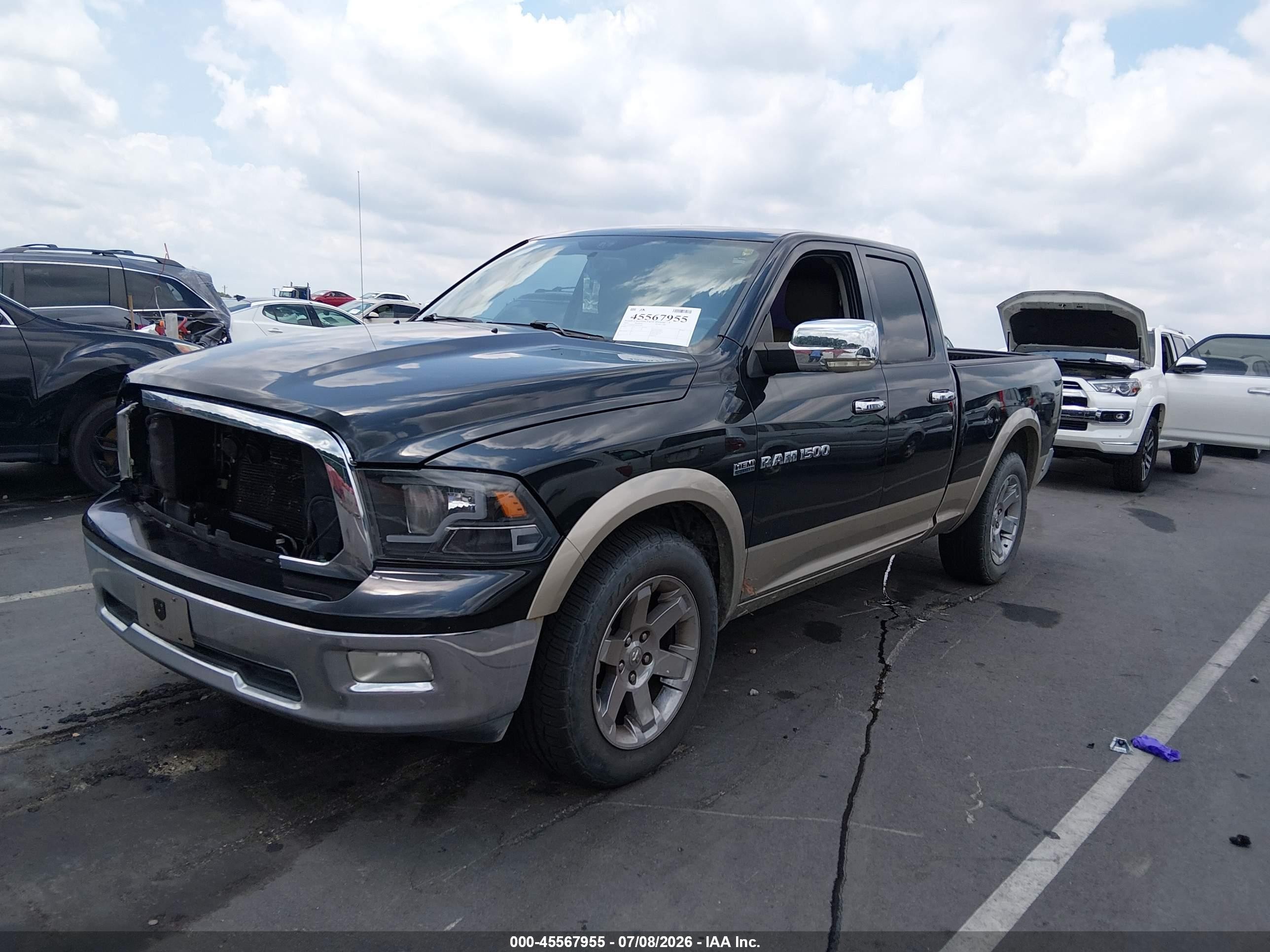 2009 Dodge Ram 1500 Laramie Черный vin: 1D3HB18TX9S741069