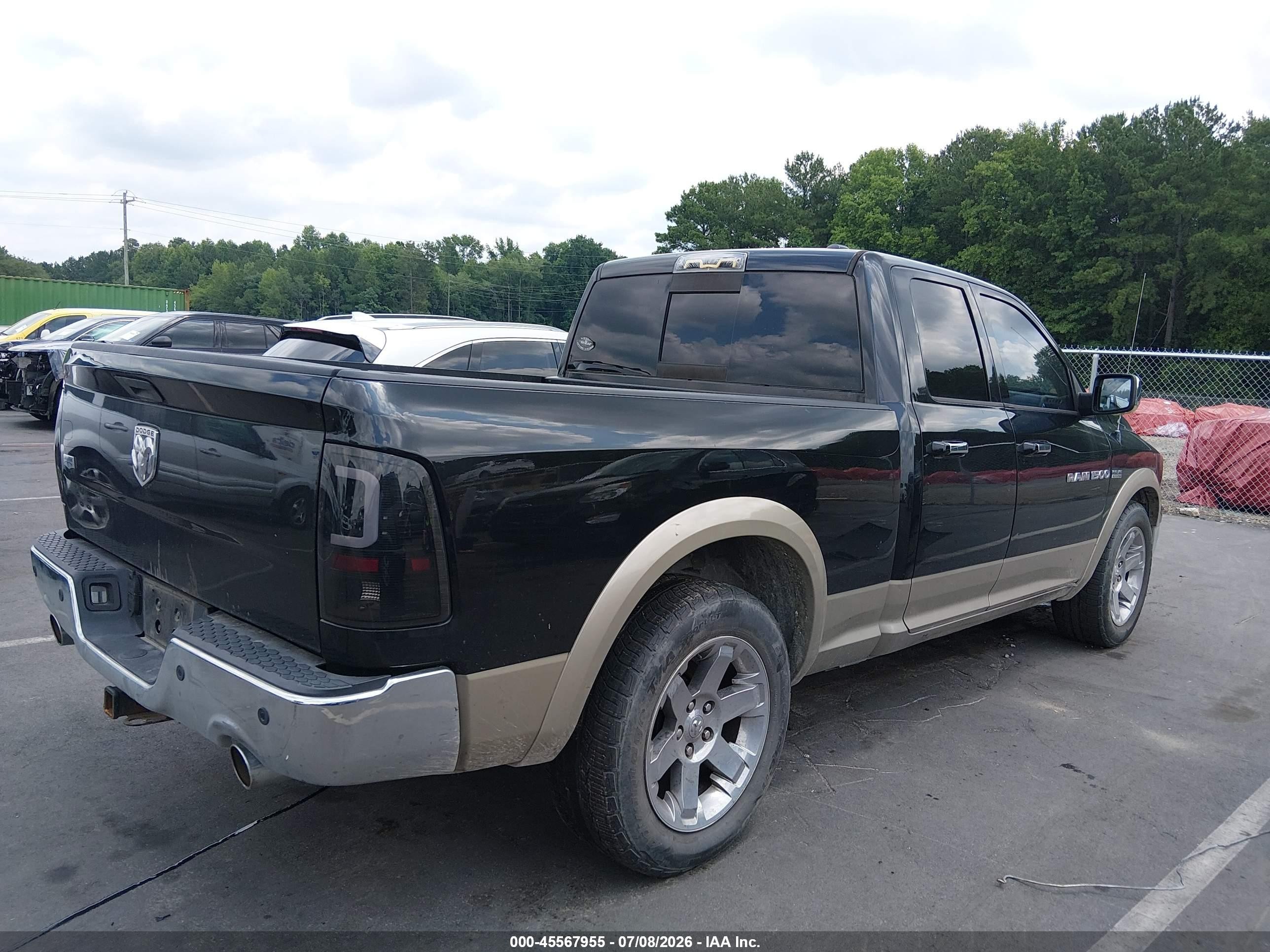 2009 Dodge Ram 1500 Laramie Черный vin: 1D3HB18TX9S741069