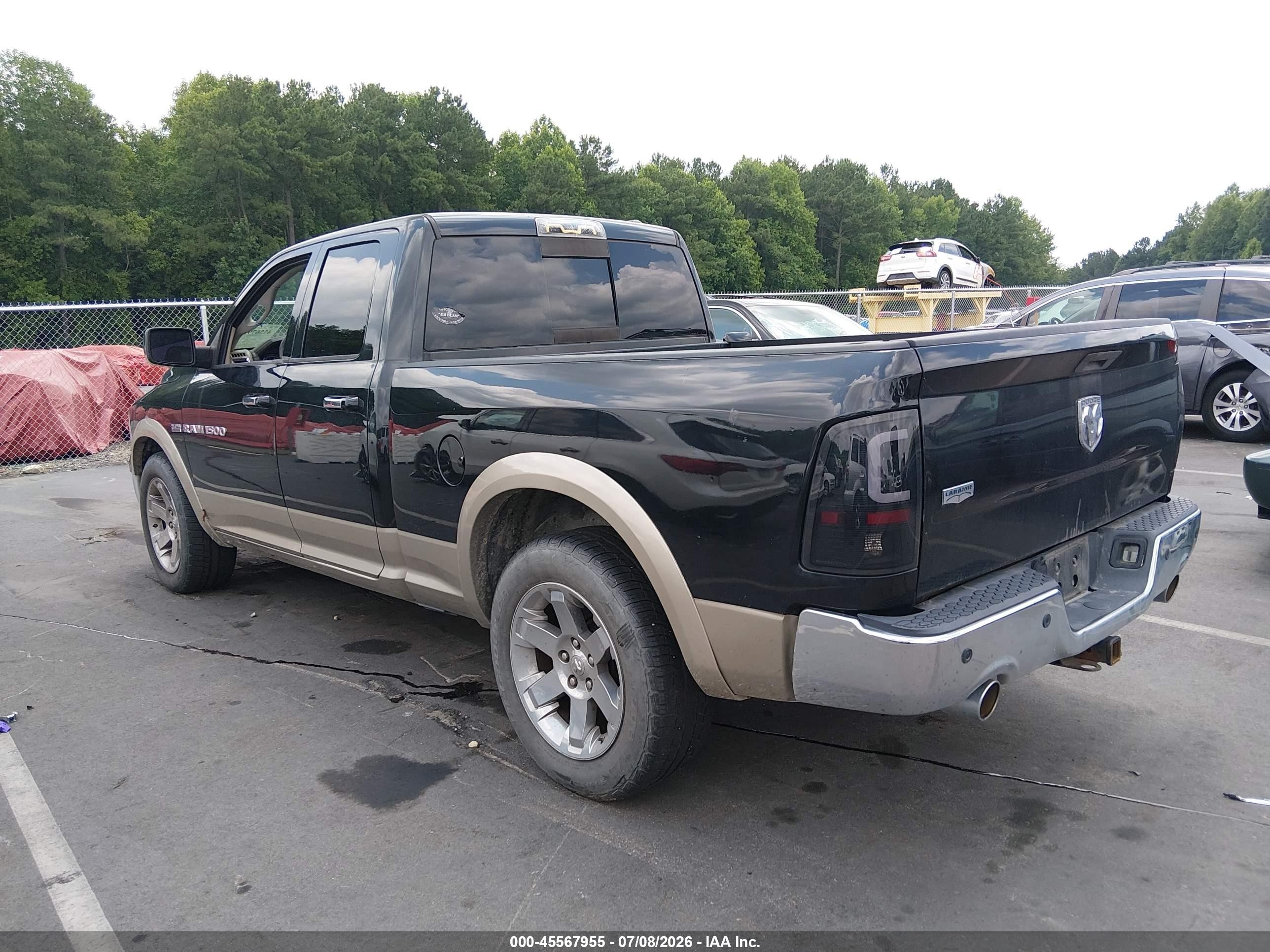 2009 Dodge Ram 1500 Laramie Черный vin: 1D3HB18TX9S741069