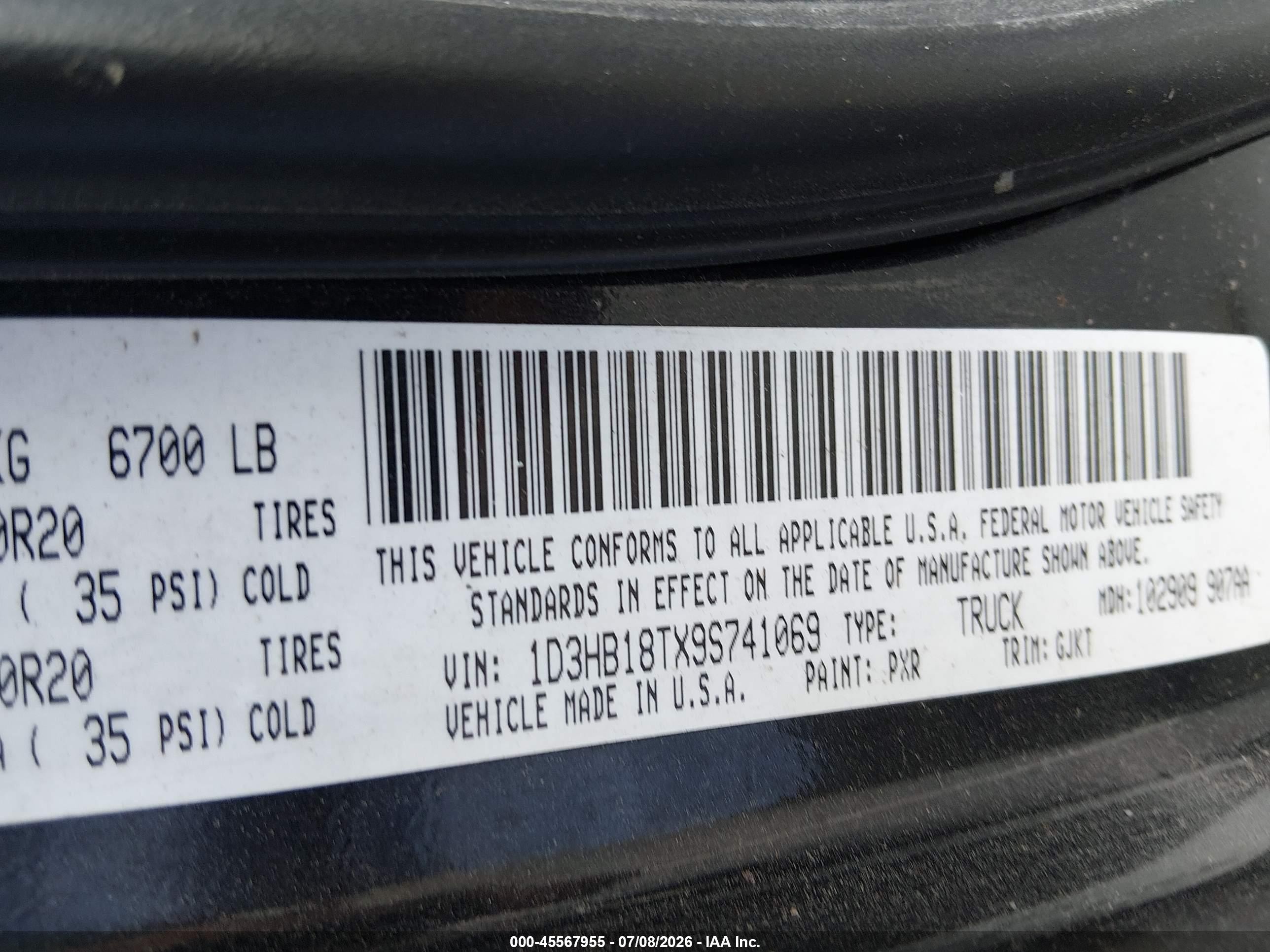 2009 Dodge Ram 1500 Laramie Черный vin: 1D3HB18TX9S741069